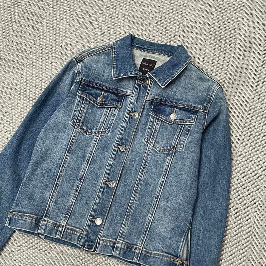 GGPX 투포켓 스팽글 데님 자켓 v0082 상품이미지3