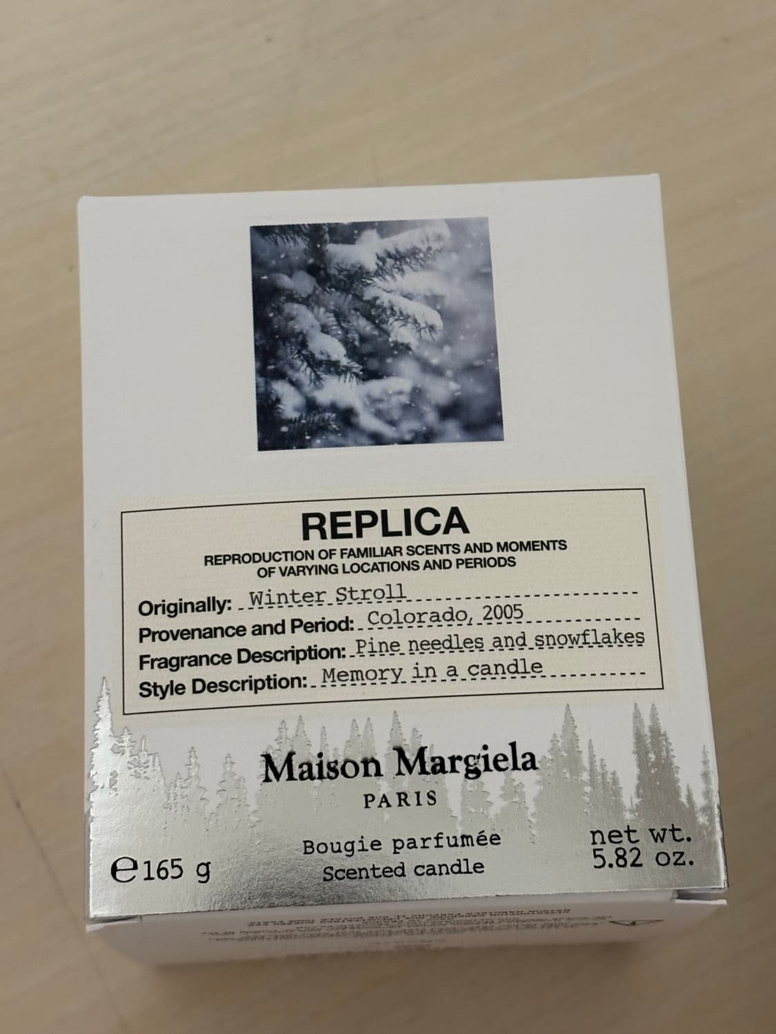 메종 마르지엘라 캔들 윈터스톨 165g 상품이미지1