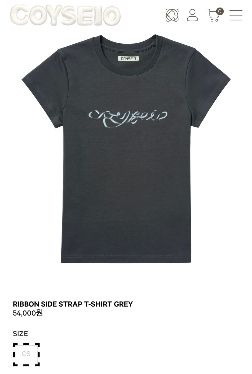 코이세이오 coyseio ribbon side strap t-shirt  상품이미지3