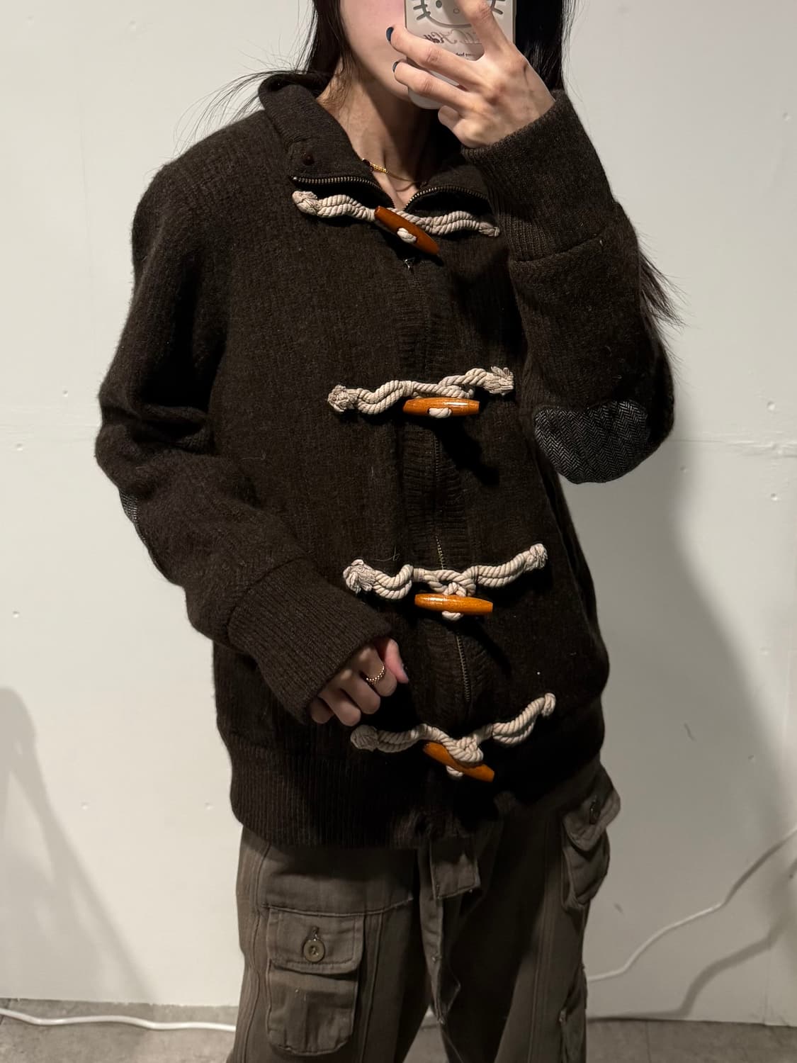 빈폴 떡볶이 니트집업 상품이미지1