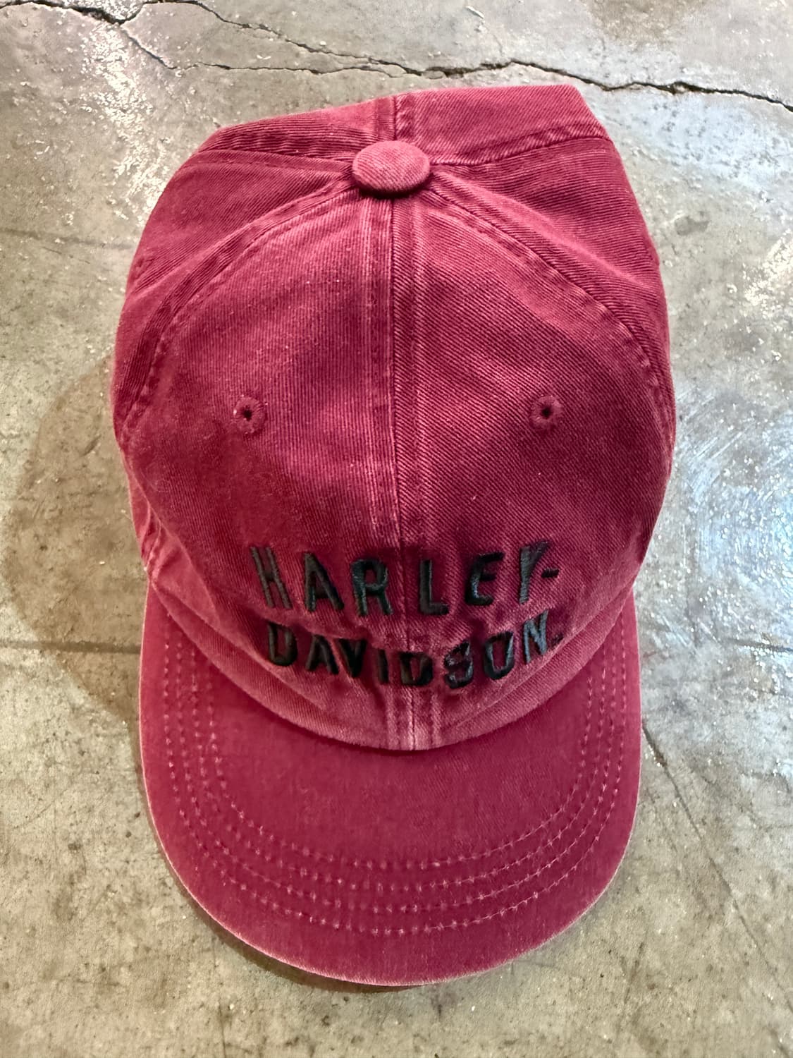 할리데이비슨 버건디 볼캡 상품이미지2