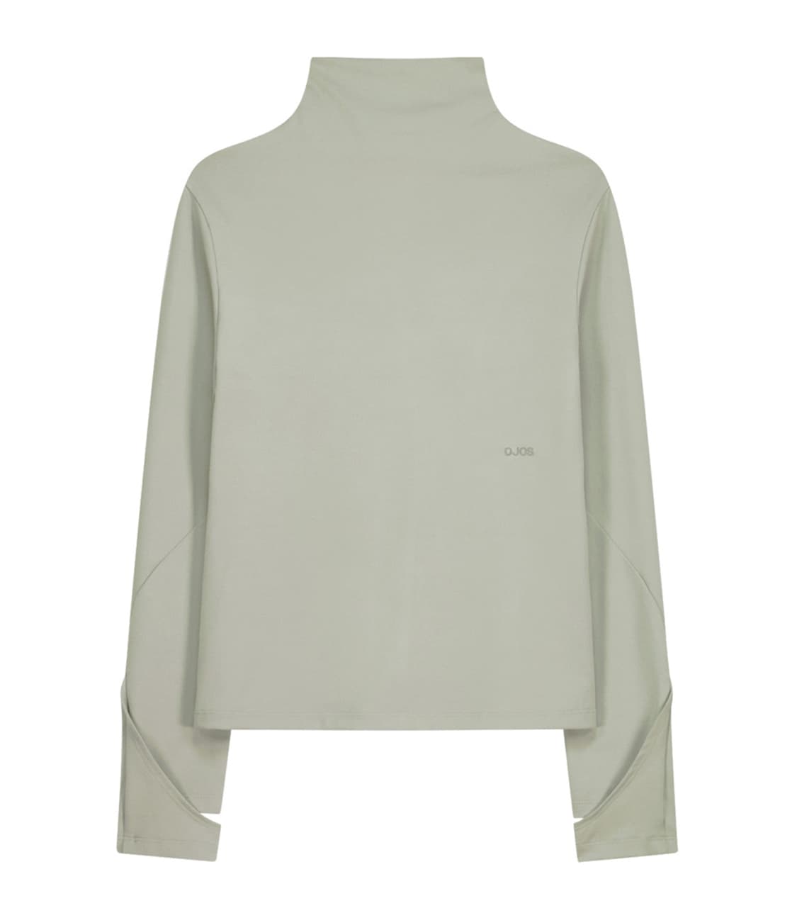 오호스 mock neck tee mint grey 상품이미지1