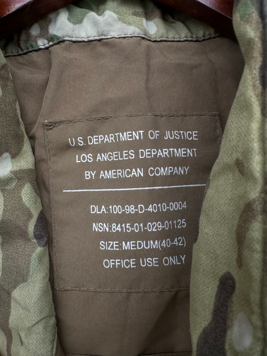 US. DOJ "Multi-Cam" Tactical 상품이미지4