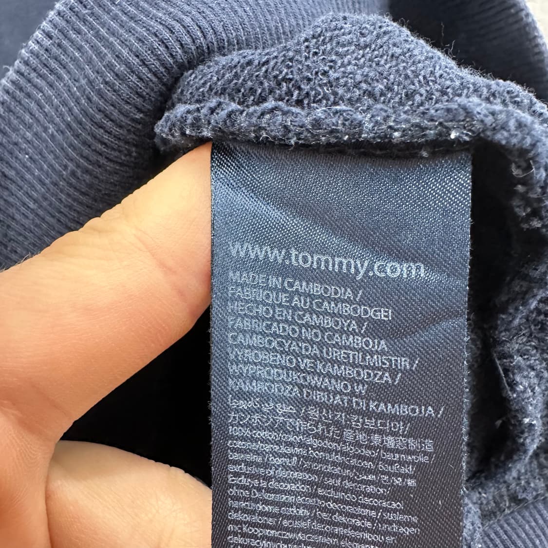 105 타미힐피거 남자 루즈핏 맨투맨 상품이미지4