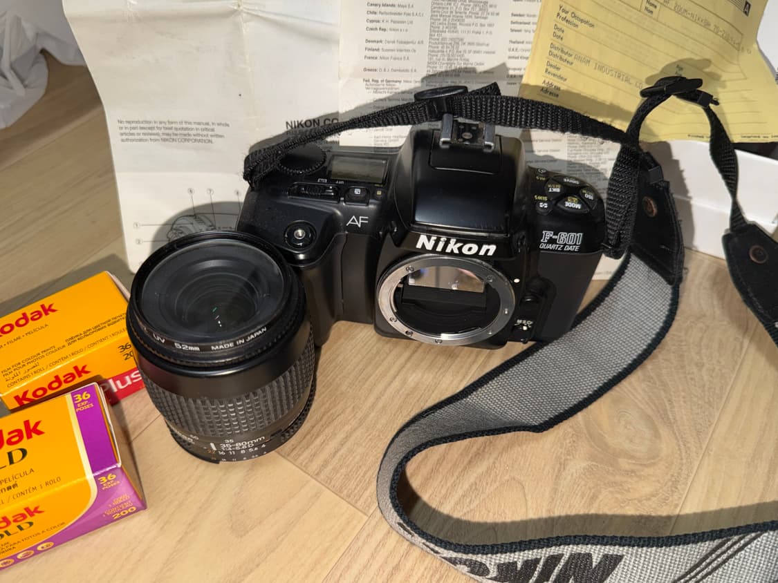 Nikon F-601 Quartz date 쿼츠데이트필름카메라줌렌즈 상품이미지3