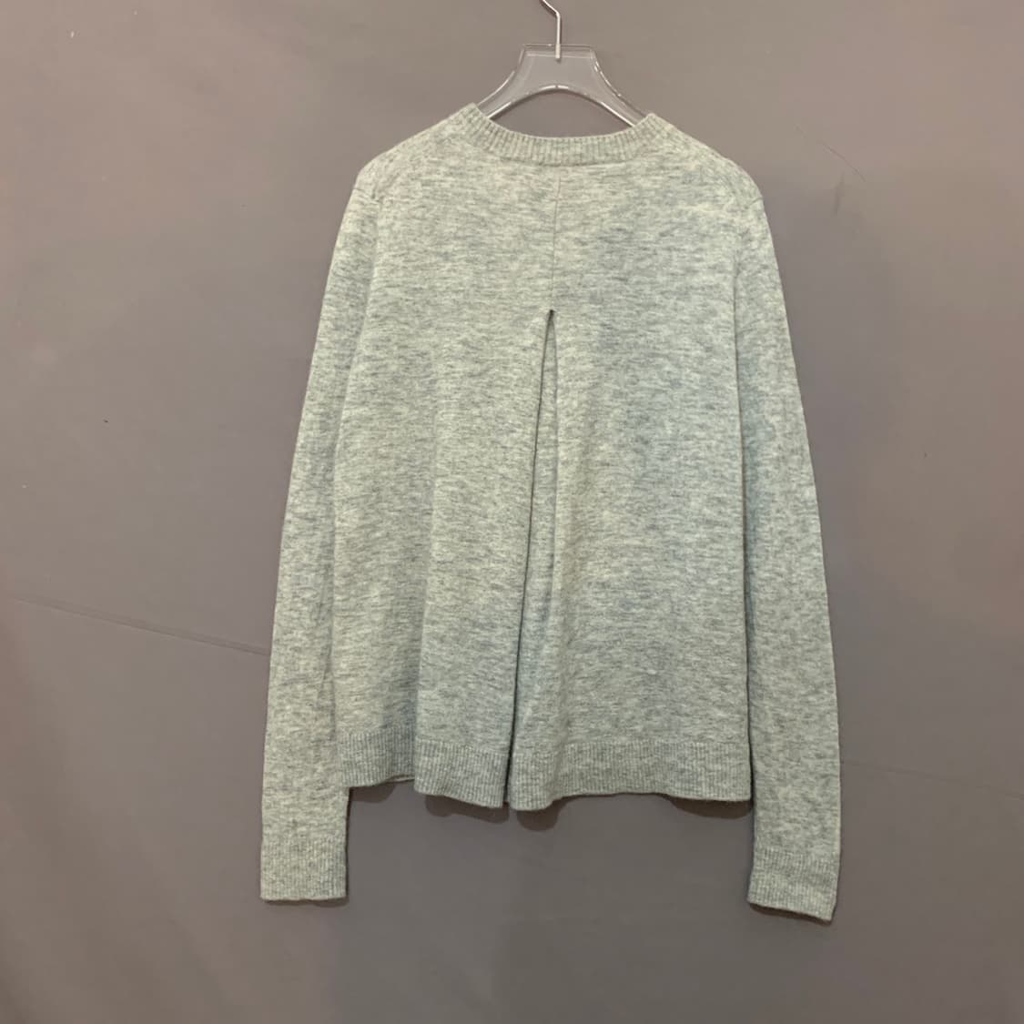 M COS 코스 알파카 혼방 백 플리티드 라운드 니트 가디건 상품이미지3