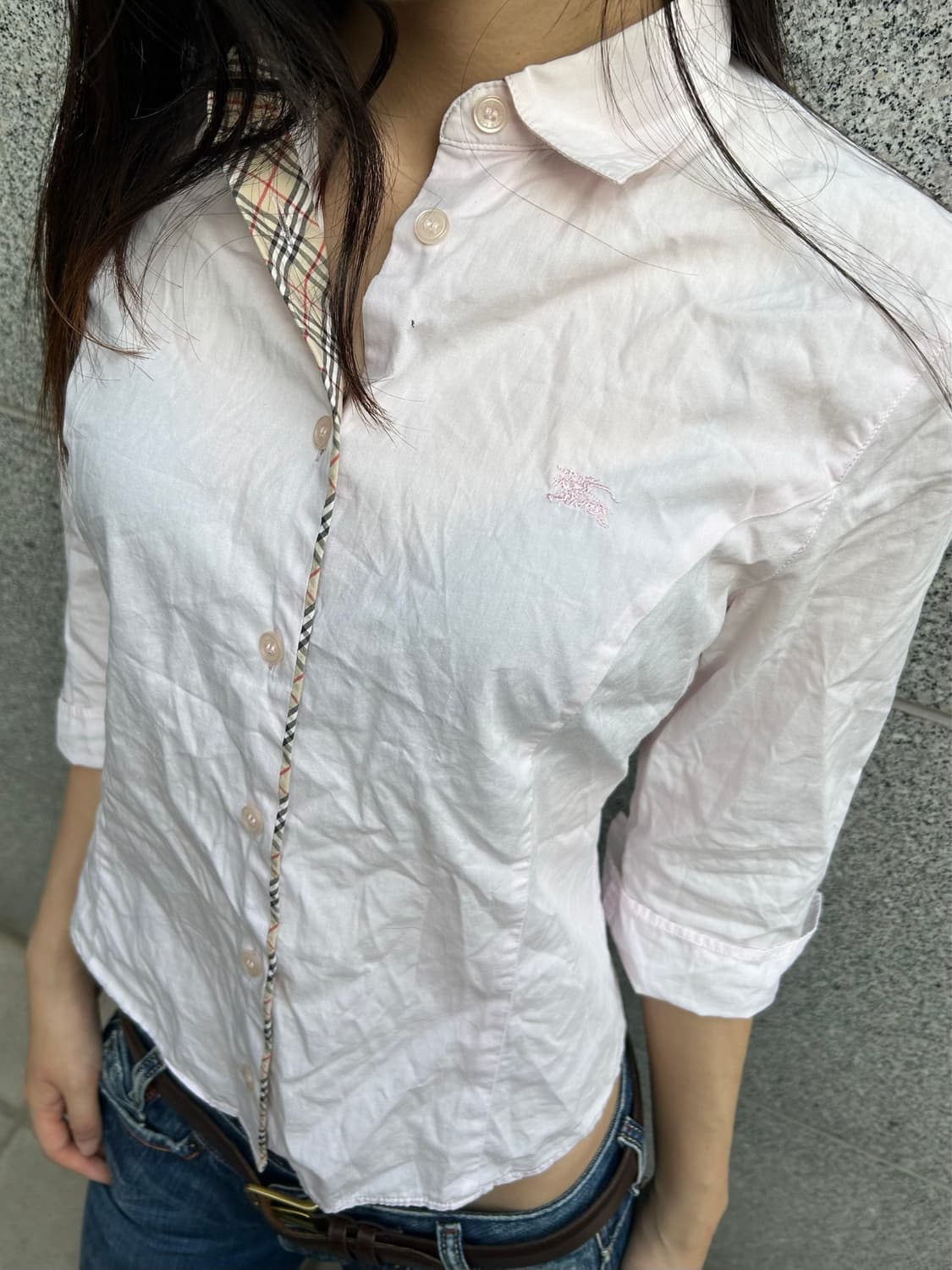 버버리 블루라벨 셔츠 7부 상품이미지3