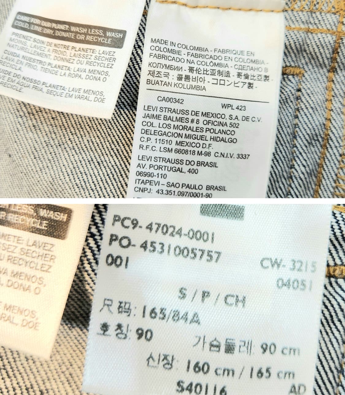 리바이스 인디고 데님 청자켓 상품이미지10
