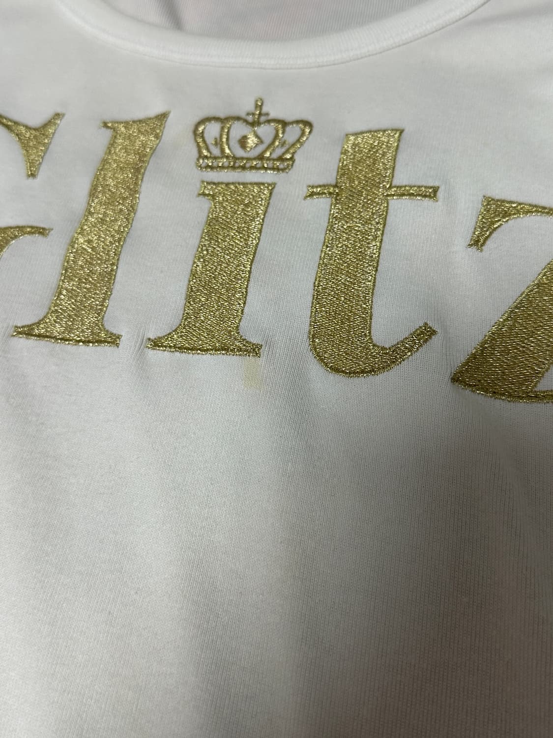 glitz 글리터 갸루 오네갸루 화이트 긴팔 티셔츠 상품이미지4