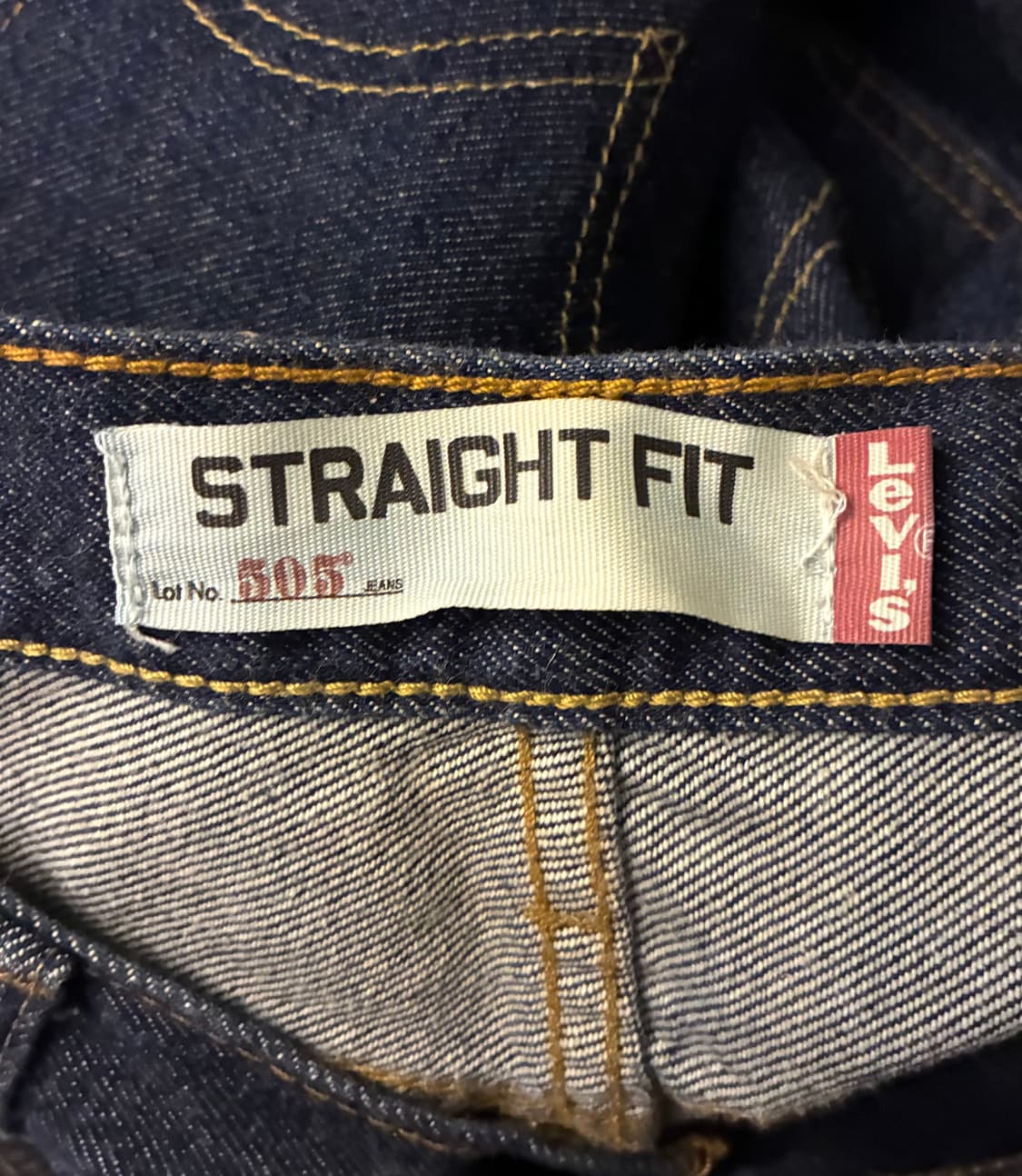 (32)Levis 리바이스 505 스트레이트 진청 데님 청바지 상품이미지9