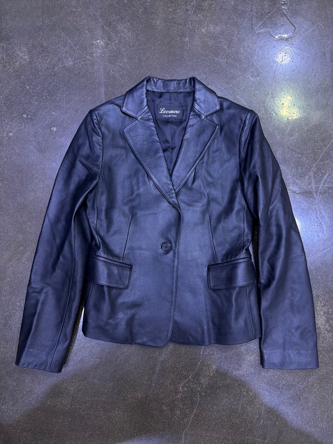 Leesmore 리스모어 심플 싱글 원버튼 양가죽 자켓 55 상품이미지1