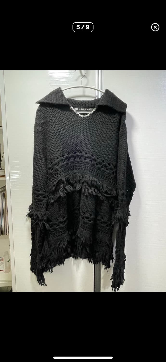 앤더슨벨 블랙 니트 XL 상품이미지4