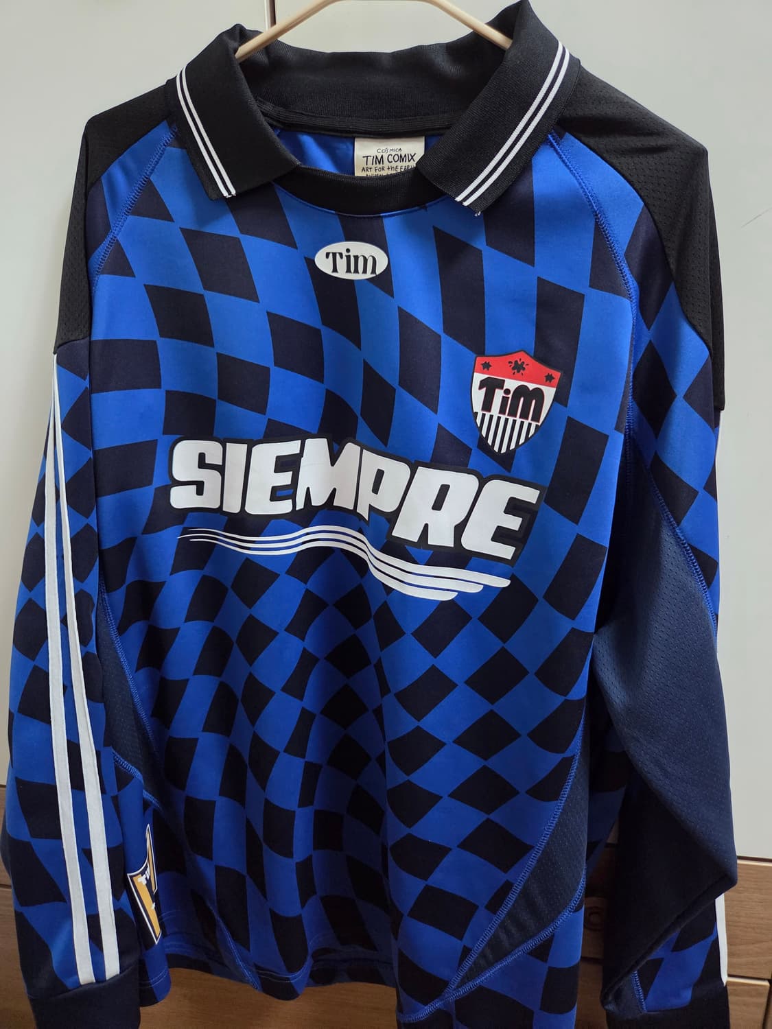 [FREE]TimComix 팀코믹스 실버,네이비 체커보드 싸커져지 상품이미지1