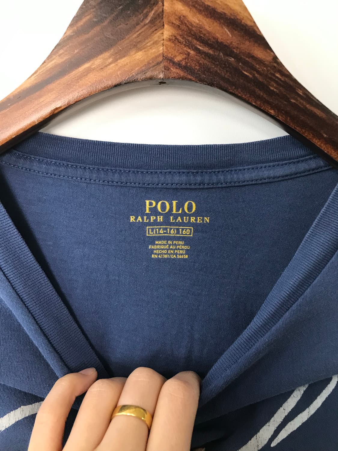 폴로 랄프로렌 블루 롱슬리브 긴팔티 상품이미지5