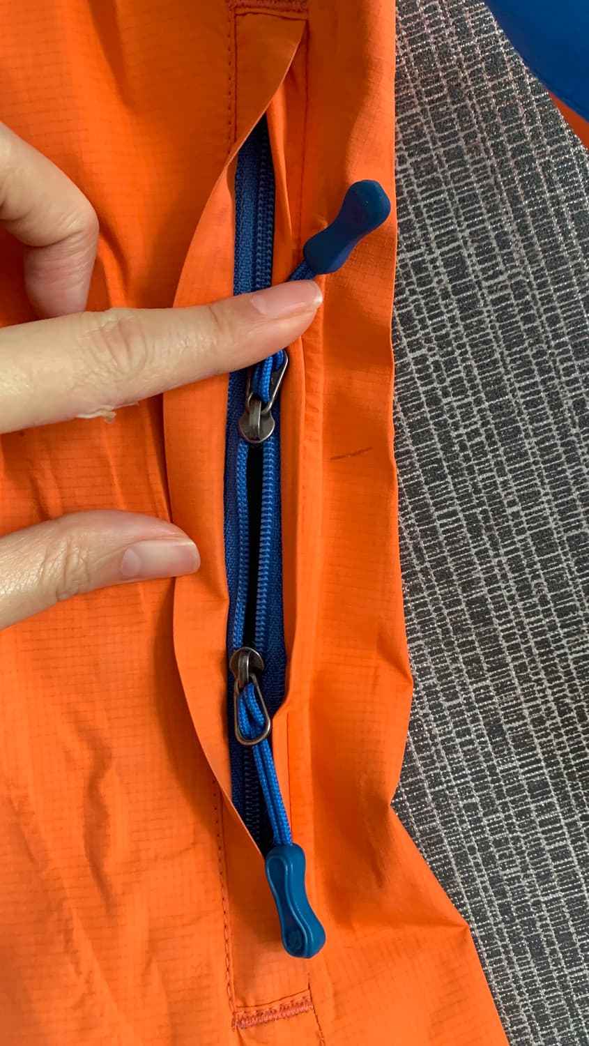 라푸마 고어텍스 자켓 오렌지 블루 윈드자켓 바람막이 방풍 방수 후드점퍼 상품이미지3