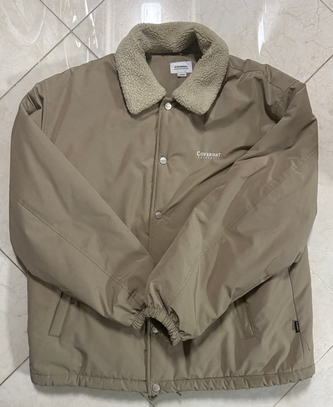 커버낫 BOA COACH JACKET BEIGE 상품이미지1