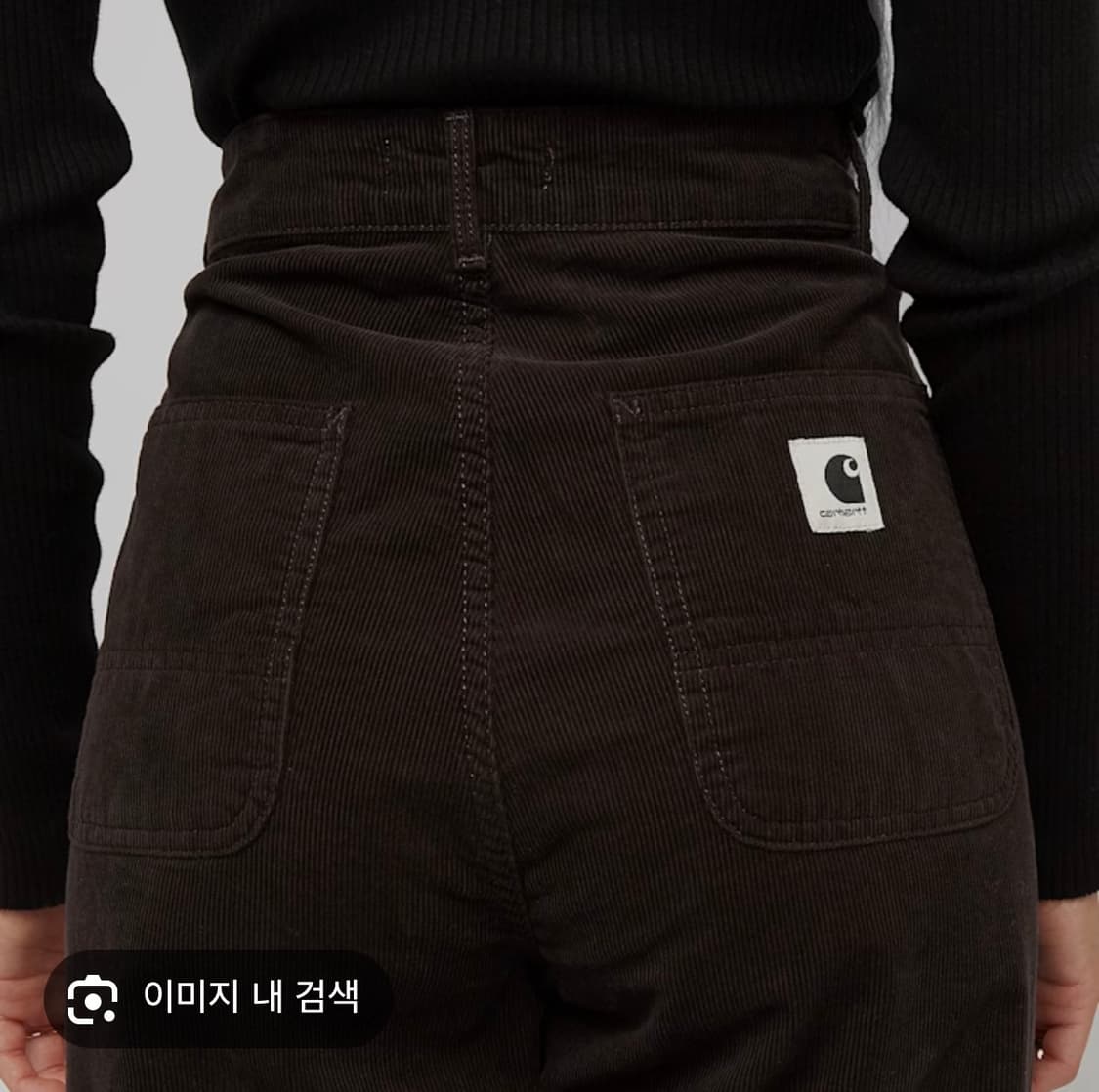 [상태A] 칼하트wip 여성용 코듀로이팬츠 브라운 26 상품이미지5