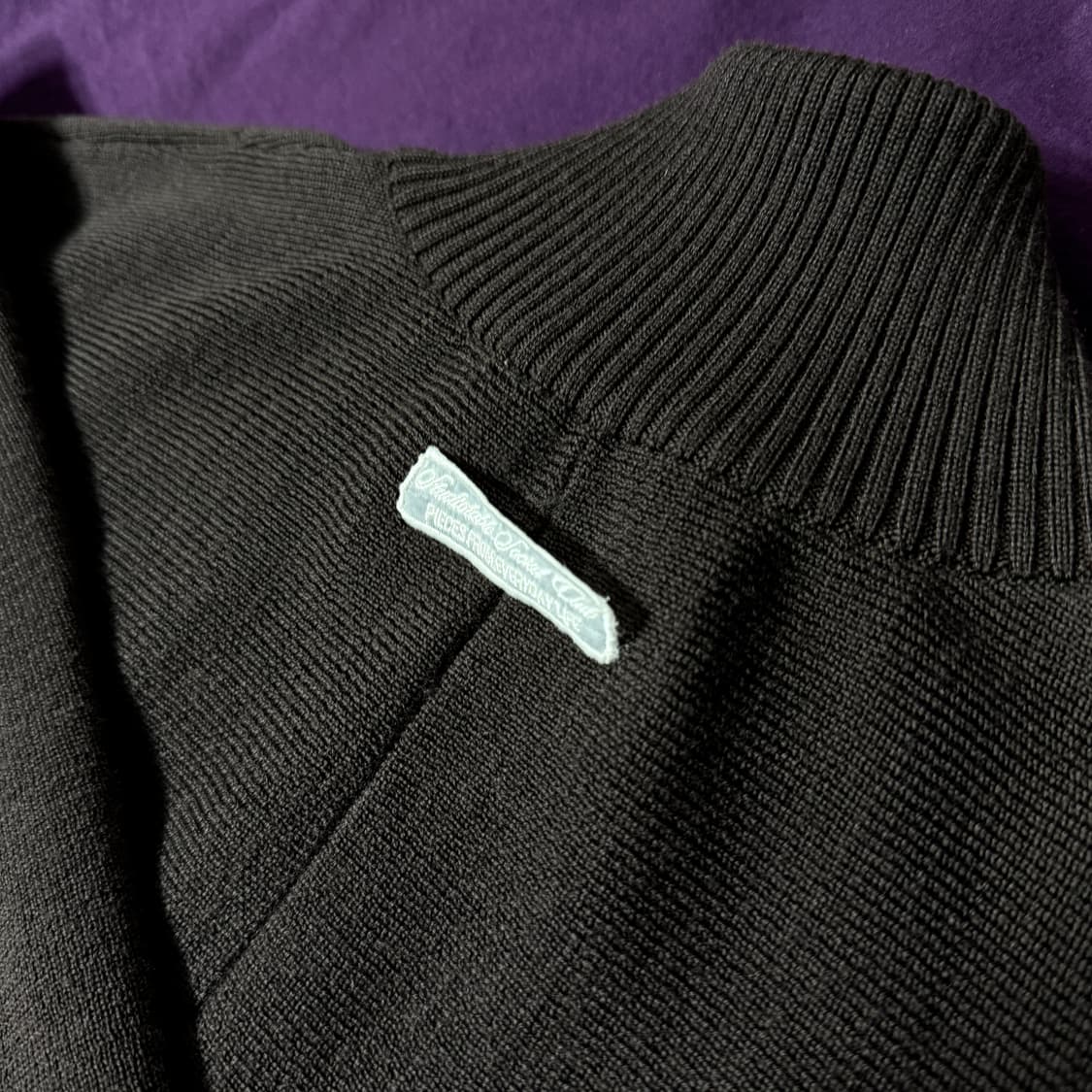 스튜디오테이블 CURVED TWO TONE WOOL ZIP-UP 상품이미지8