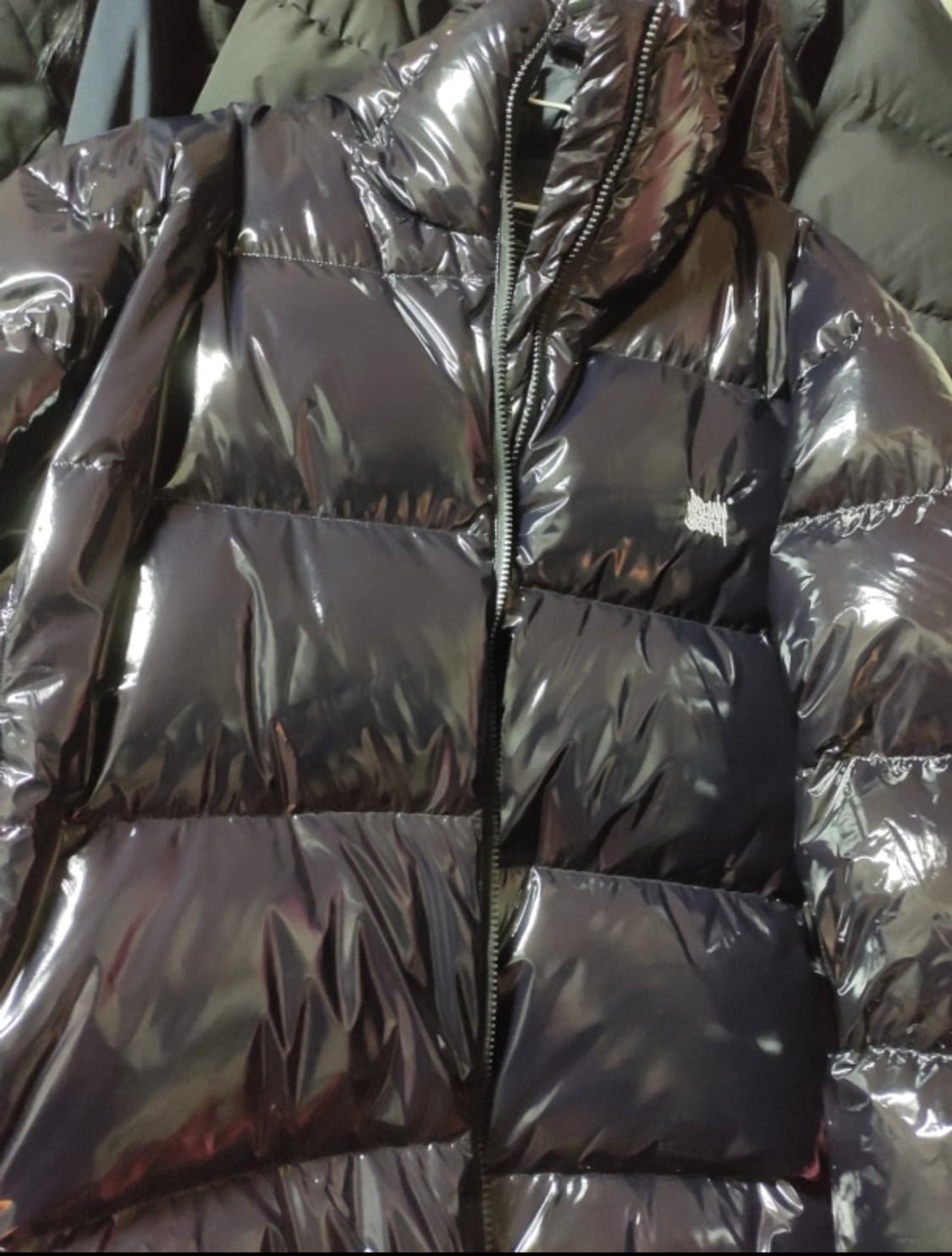 무신사 유광 오리털 패딩(브라운브레스 XL 숏패딩) 상품이미지3