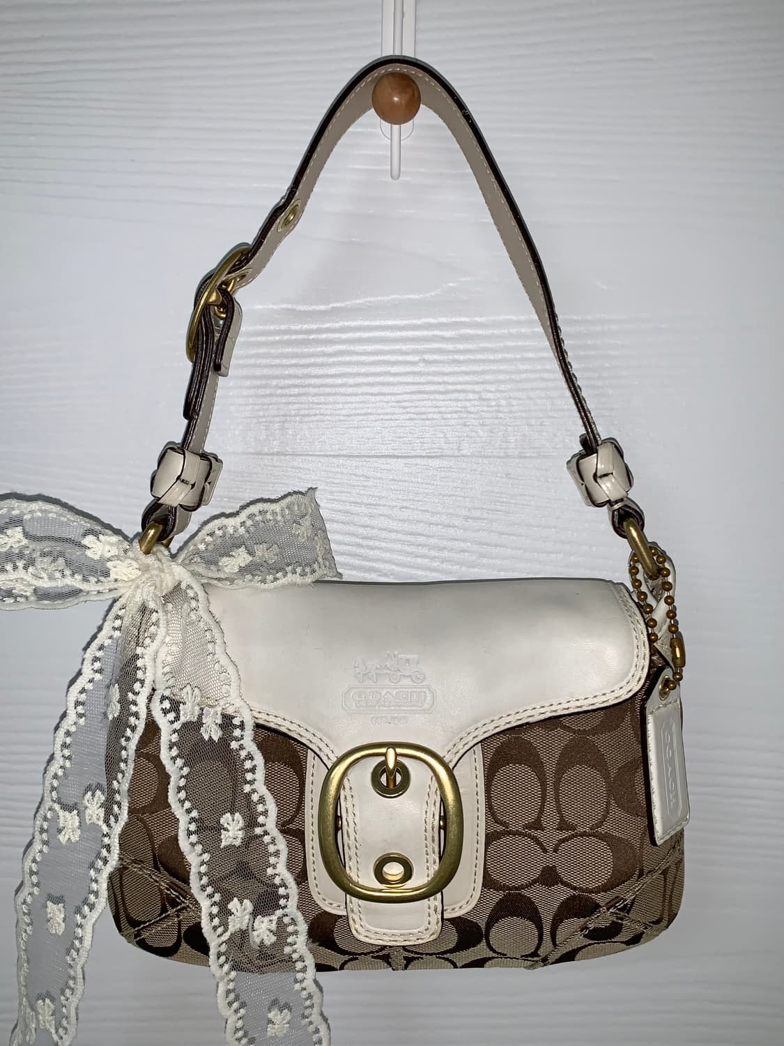 Coach y2k withe mini shoulder bag 상품이미지3