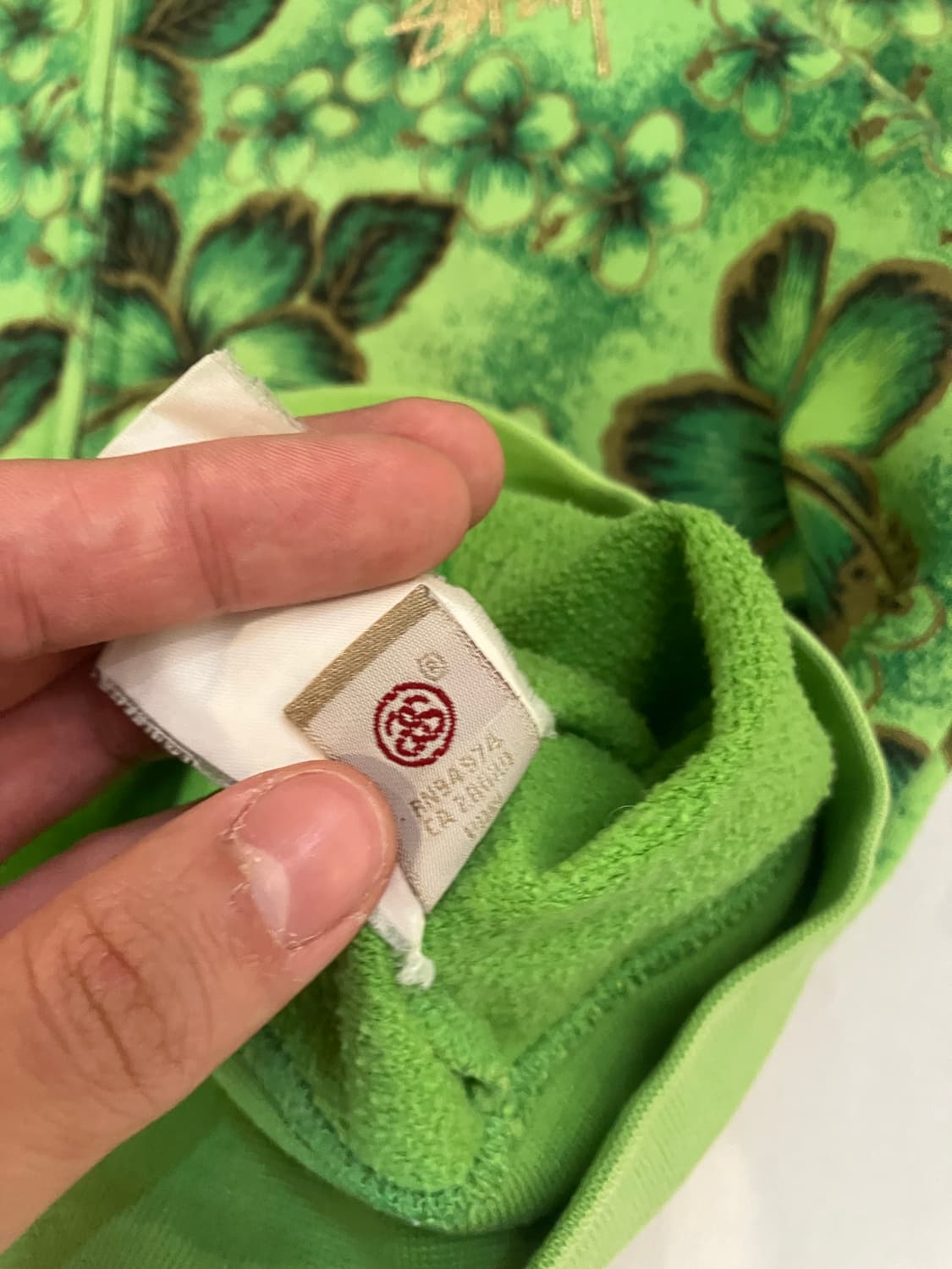 14ss 스투시 아카이브 플라워 후드집업 그린 상품이미지10