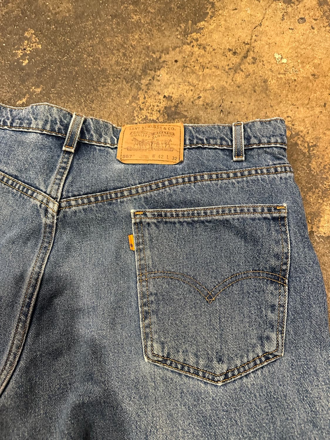 빈티지 90s 리바이스 567 데님팬츠 상품이미지4