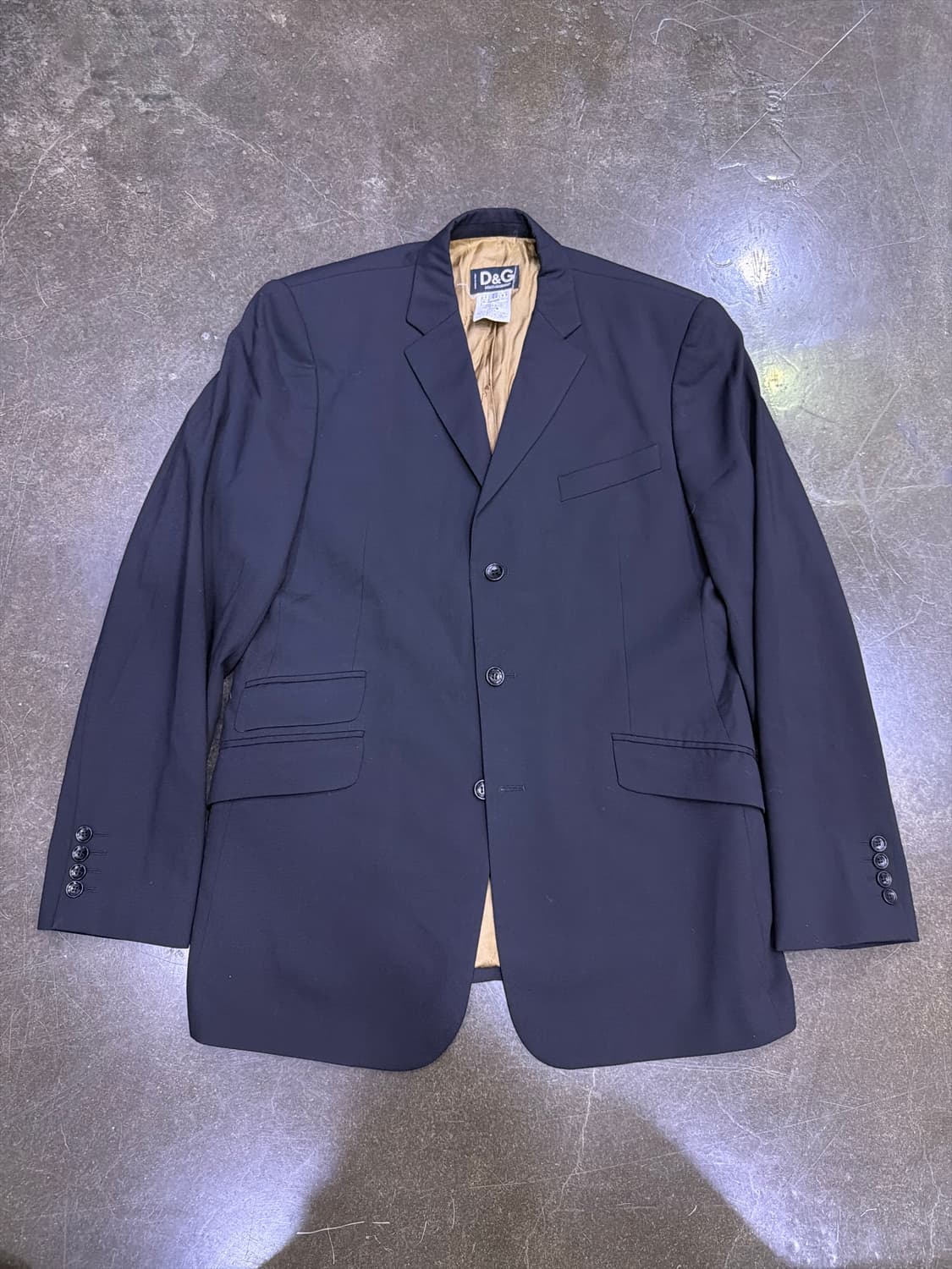 D&G 돌체앤가바나 입체 스트라이프 블랙 3버튼 블레이저 자켓 54 상품이미지1