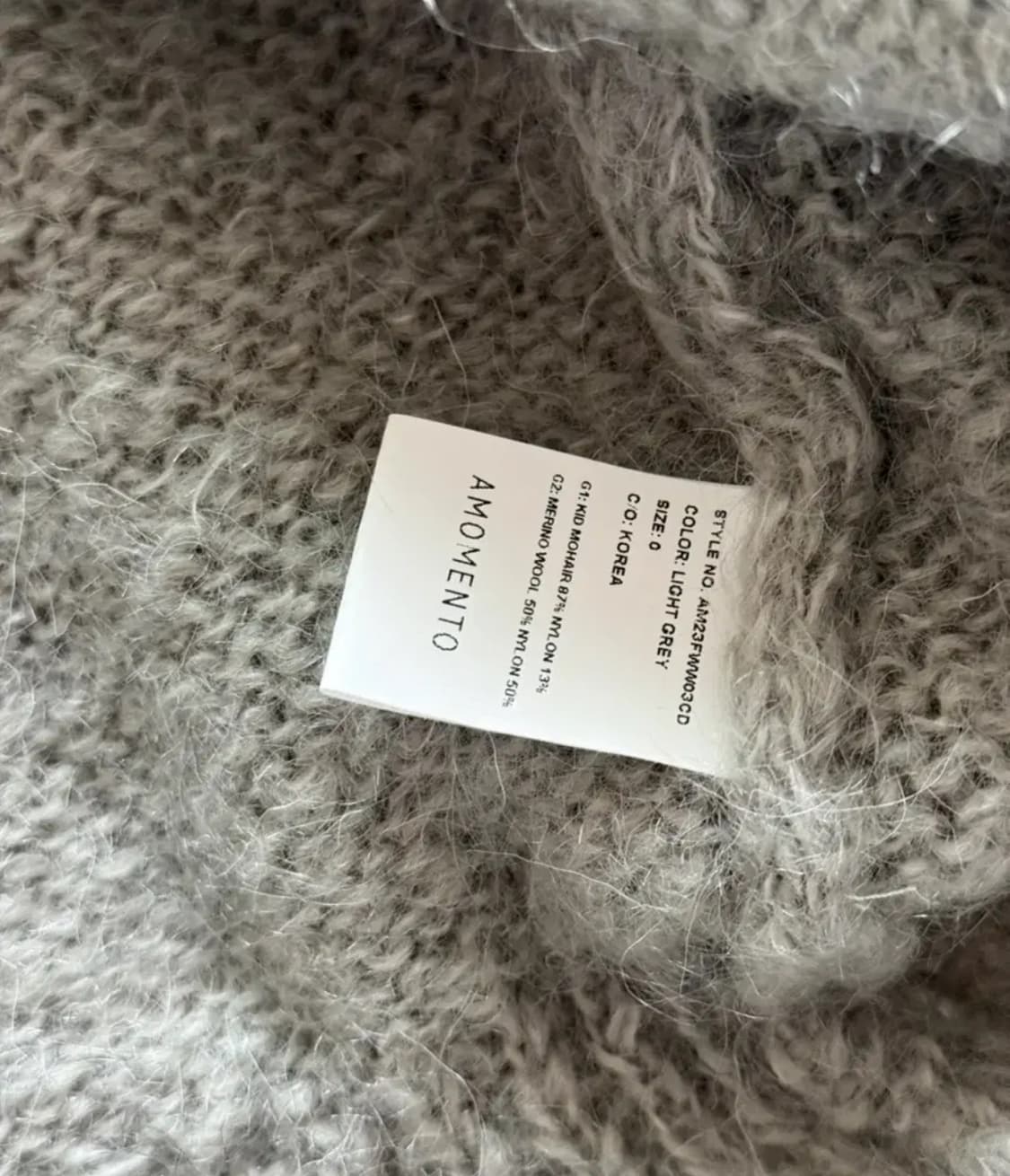 아모멘토 뉴그랜마 가디건 그레이 상품이미지3