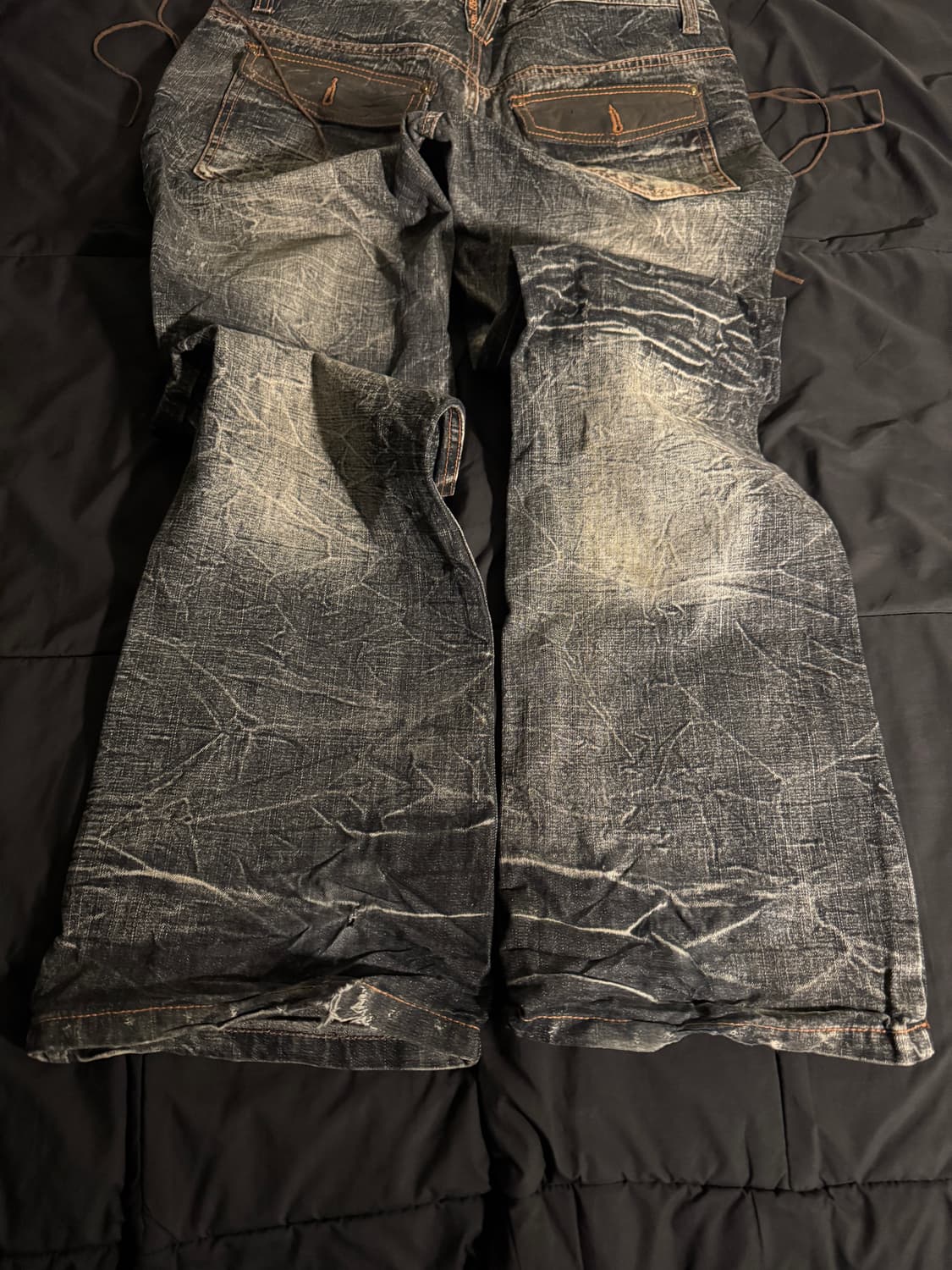 UGAJIN 플레어핏 워싱 데님 팬츠 상품이미지7