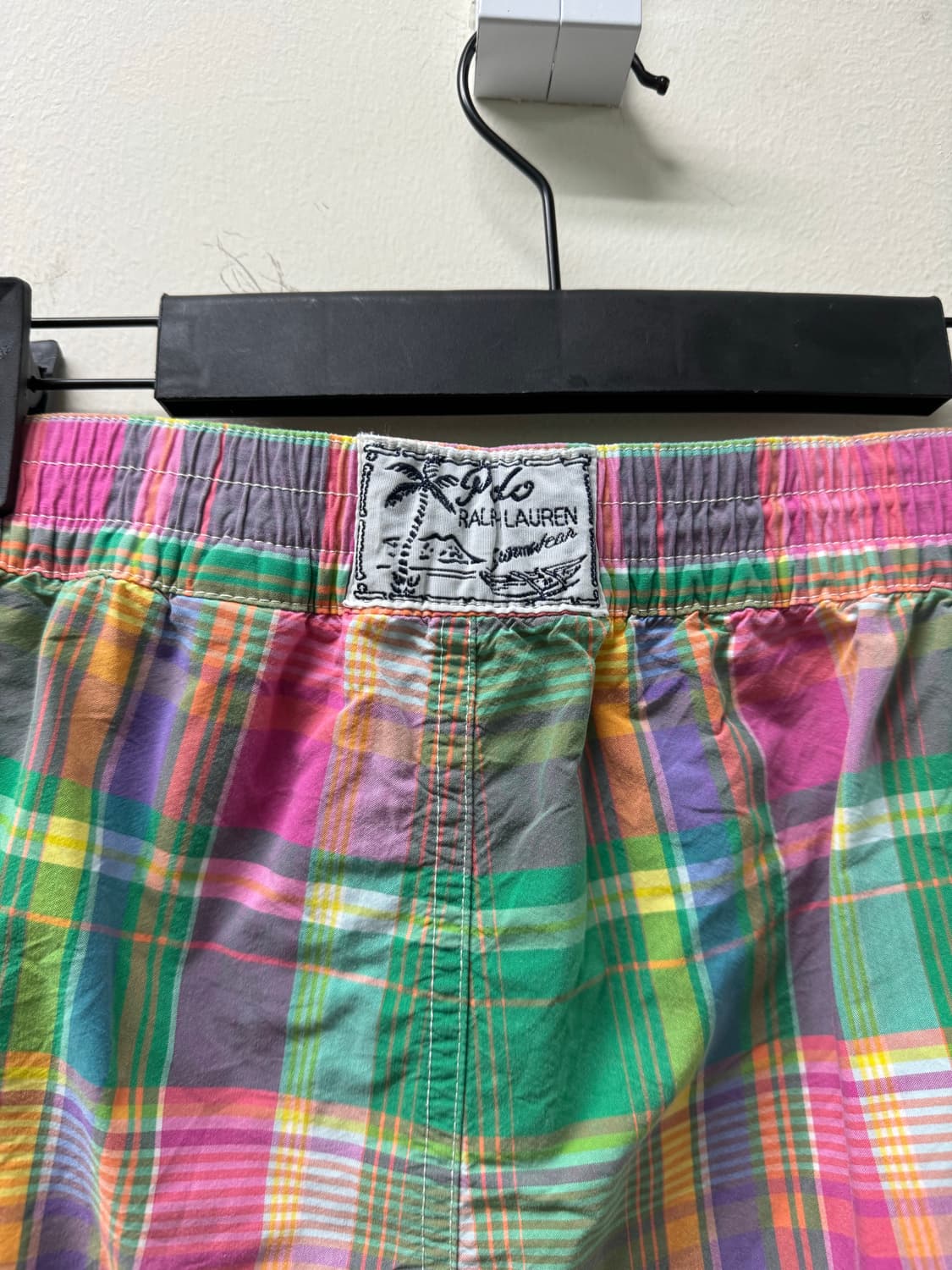 PRL 폴로 랄프로렌 마드라스 체크 패턴 반바지  상품이미지6