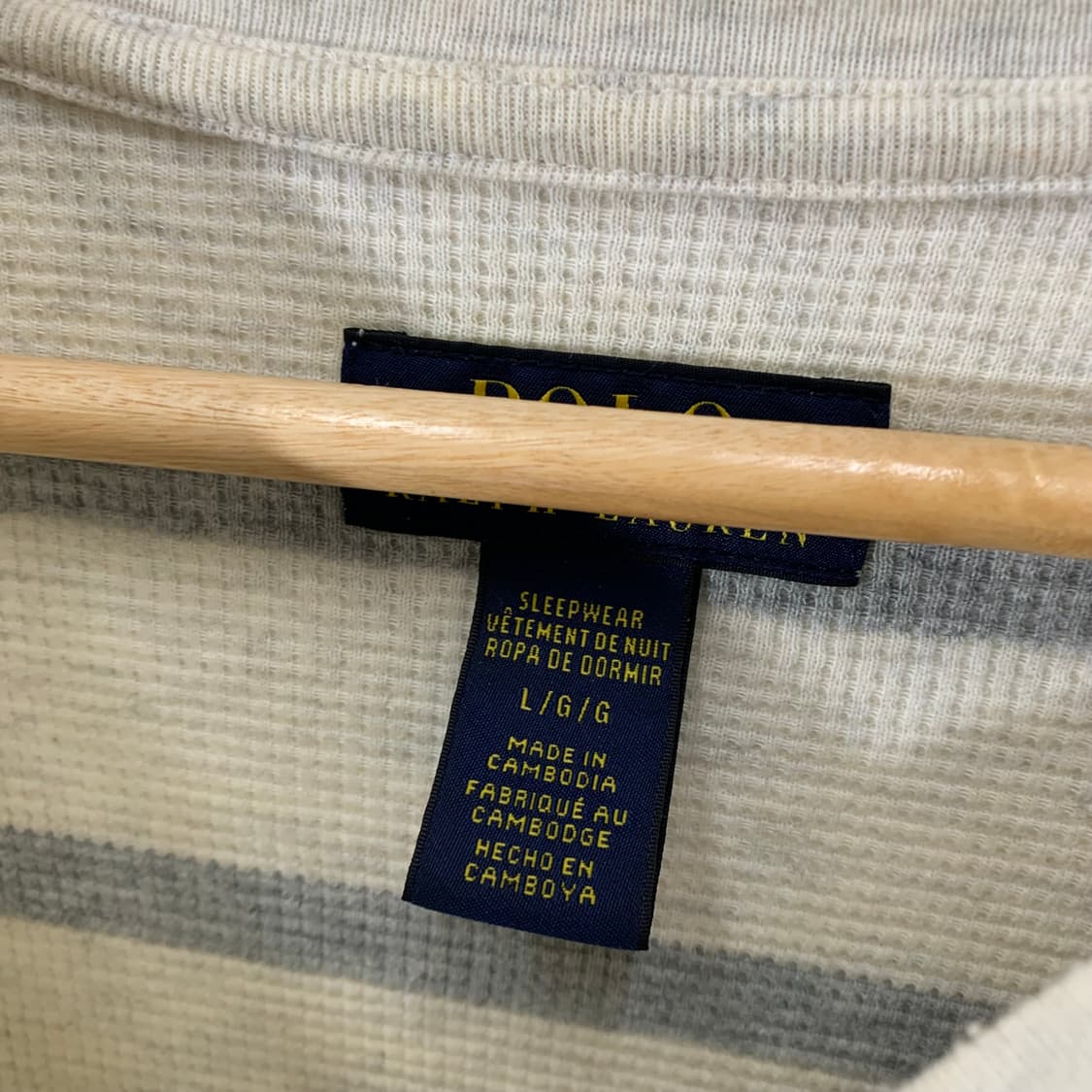 폴로 스트라이프 와플 롱슬리브 상품이미지3