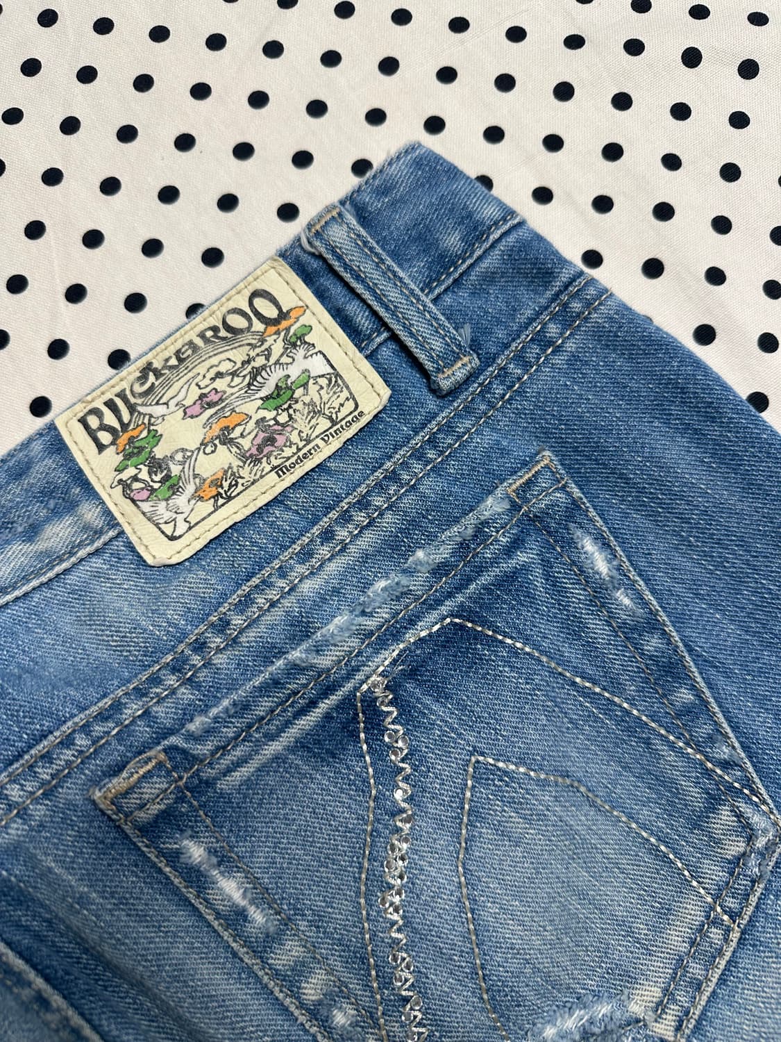 버커루 부츠컷 데님팬츠 y2k 펑크 상품이미지6