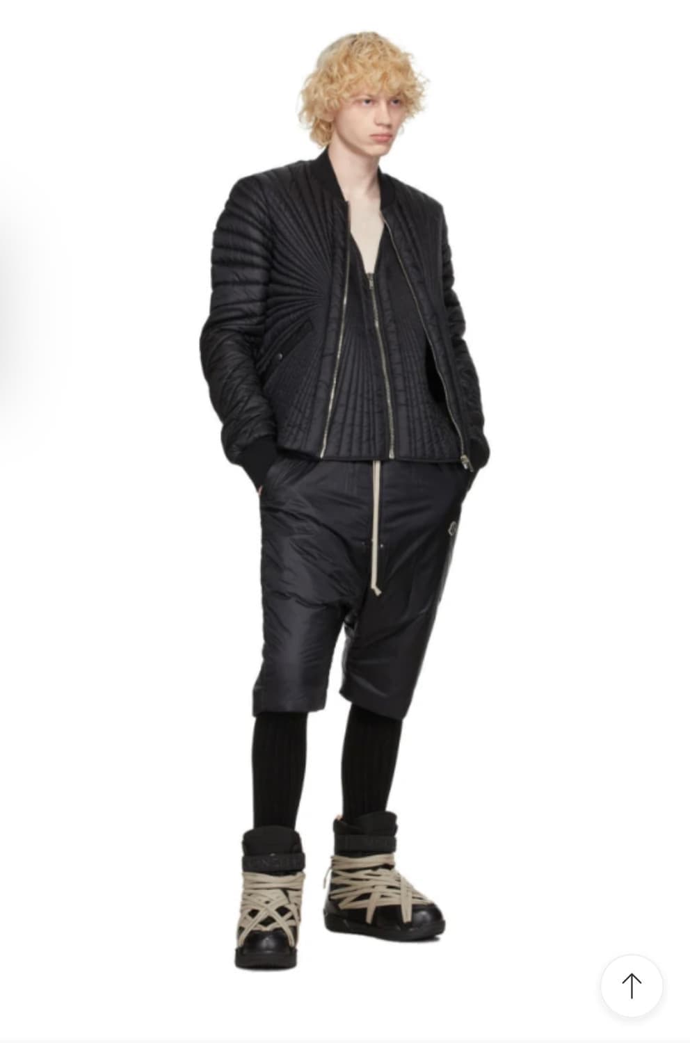 몽클레어 x 릭오웬스 콜라보 앵글(angle) 봄버 자켓  상품이미지1