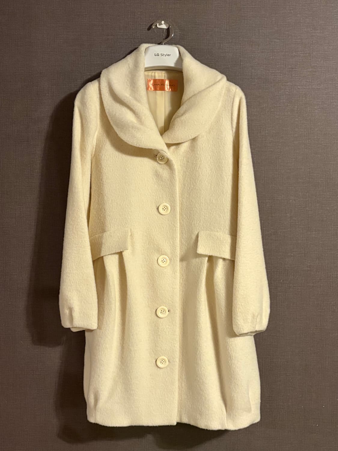 YUMA KOSHINO 디테일이 예쁜 아이보리 코트 JAPAN 상품이미지1