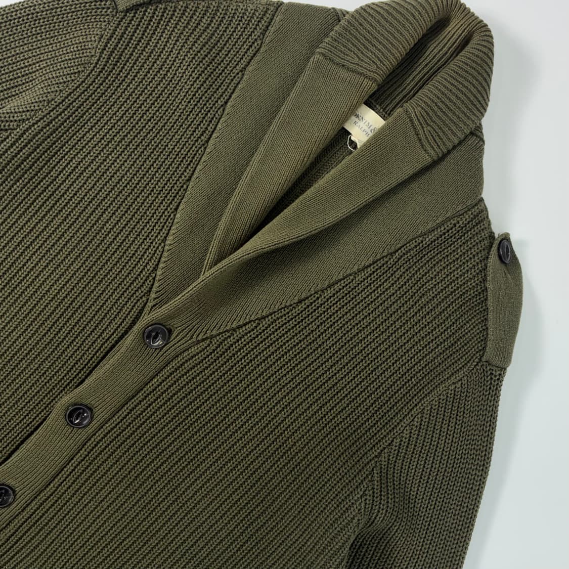 Polo데님 앤 써플라이 카키코튼 밀리터리 가디건 상품이미지3