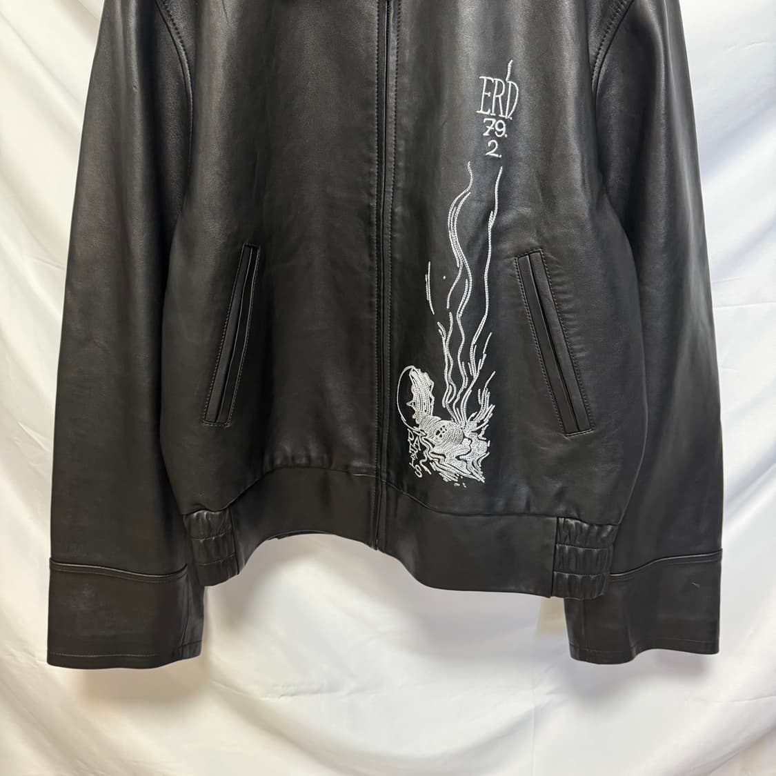 [S+급/L] ERD 앙팡리쉬 데프리메 17 레더 자켓 블랙 상품이미지3