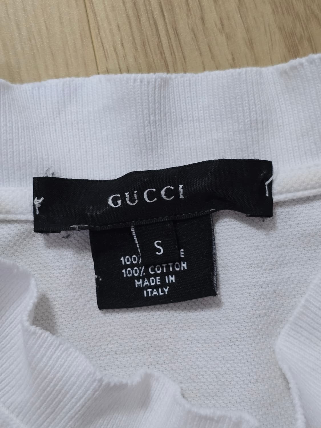 Gucci 화이트 민소매 코튼 티셔츠 S사이즈 상품이미지6