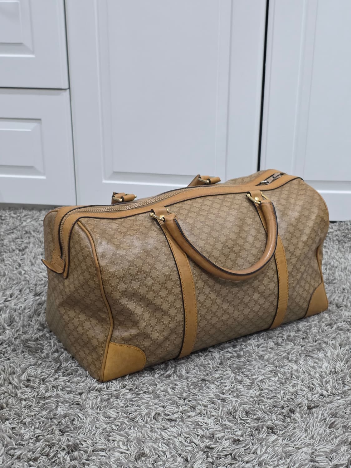 셀린느 CELINE 빈티지 트리오페 마카담 보스턴백 40 상품이미지4