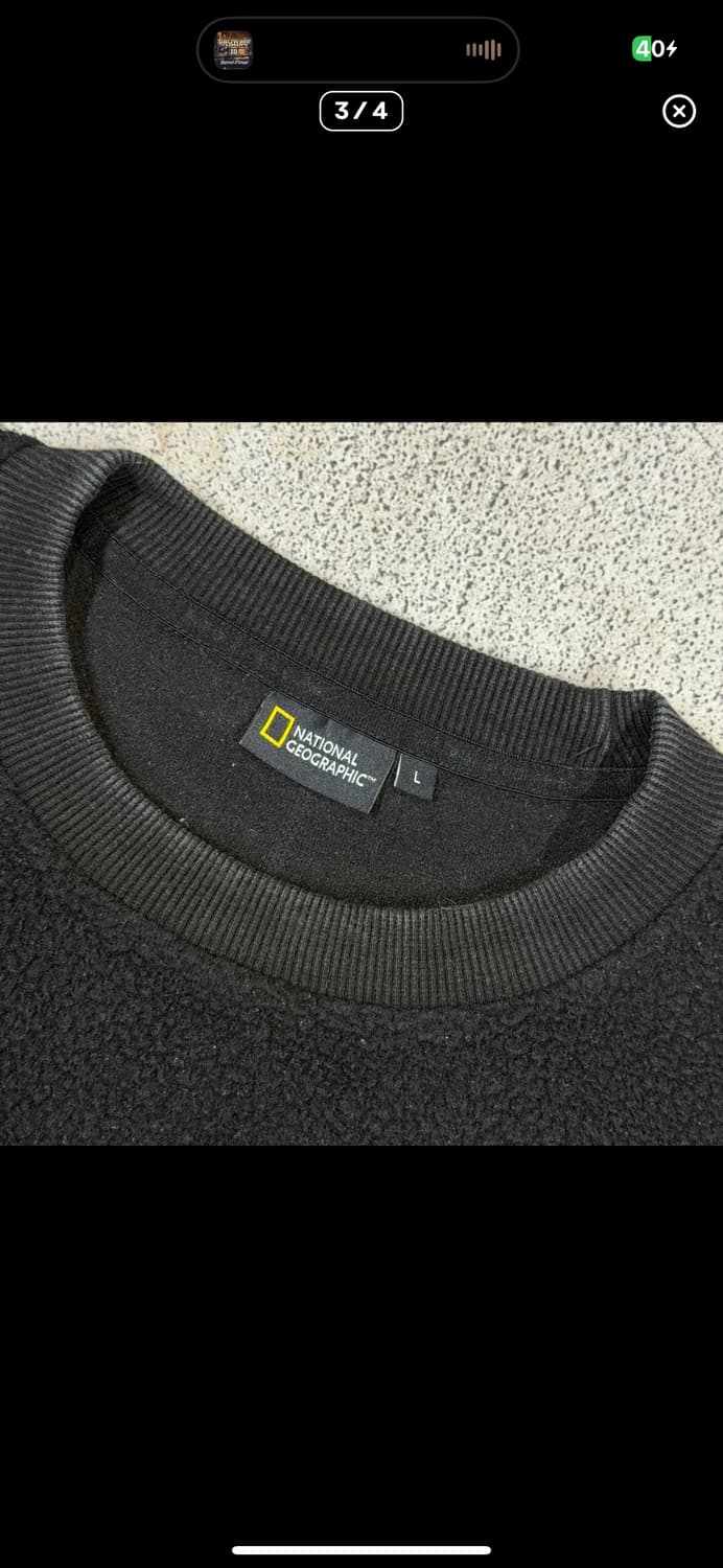  (바배) 내셔널 지오그래픽 플리스 맨투맨 상품이미지3