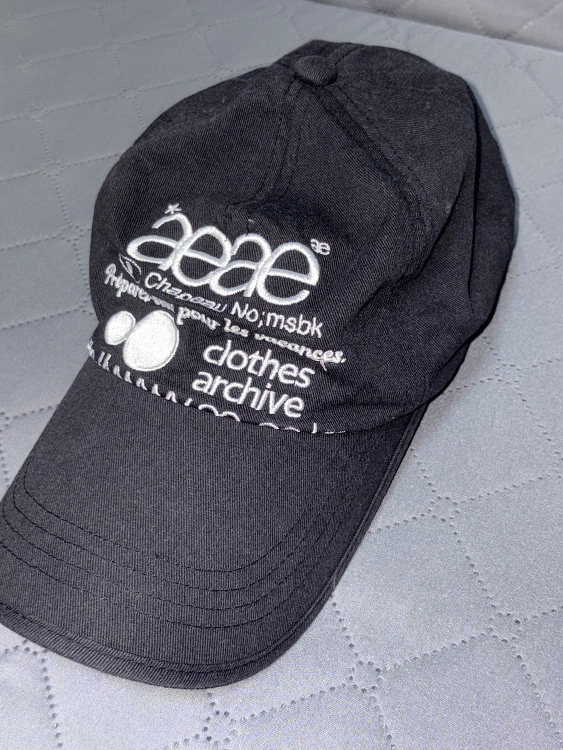 aeae 볼캡 모자 WEB LOGO 5PANNEL CAP [BLACK] 상품이미지5