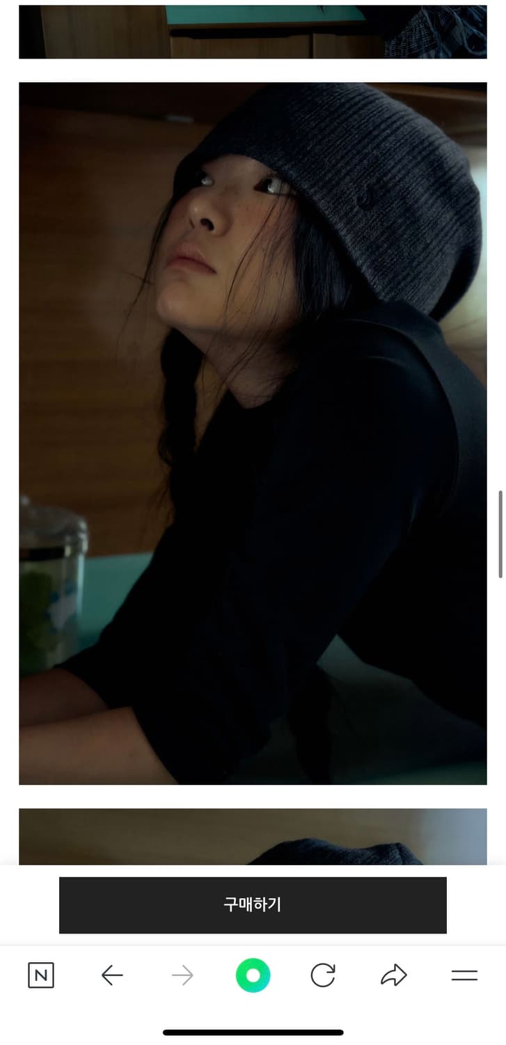 시오 비니 PUFF LOOP BEANIE [CHARCOAL] 상품이미지5