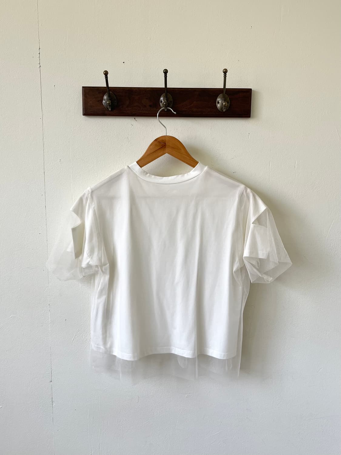 &g’aime 튤 레이어드 탑 상품이미지2