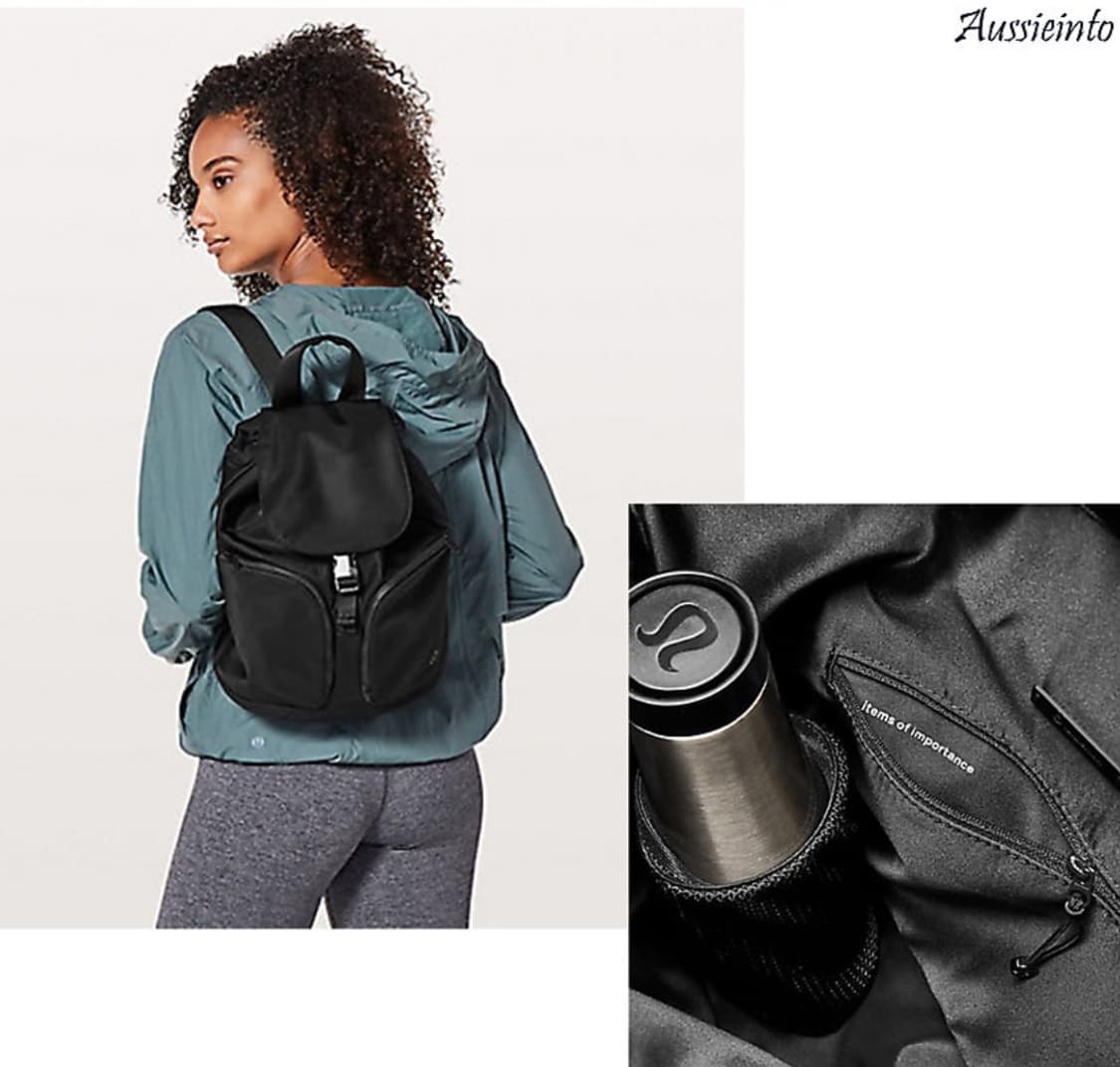 [택포] 룰루레몬 캐리 온워드 럭섹 블랙 미니 백팩  [A] 상품이미지1