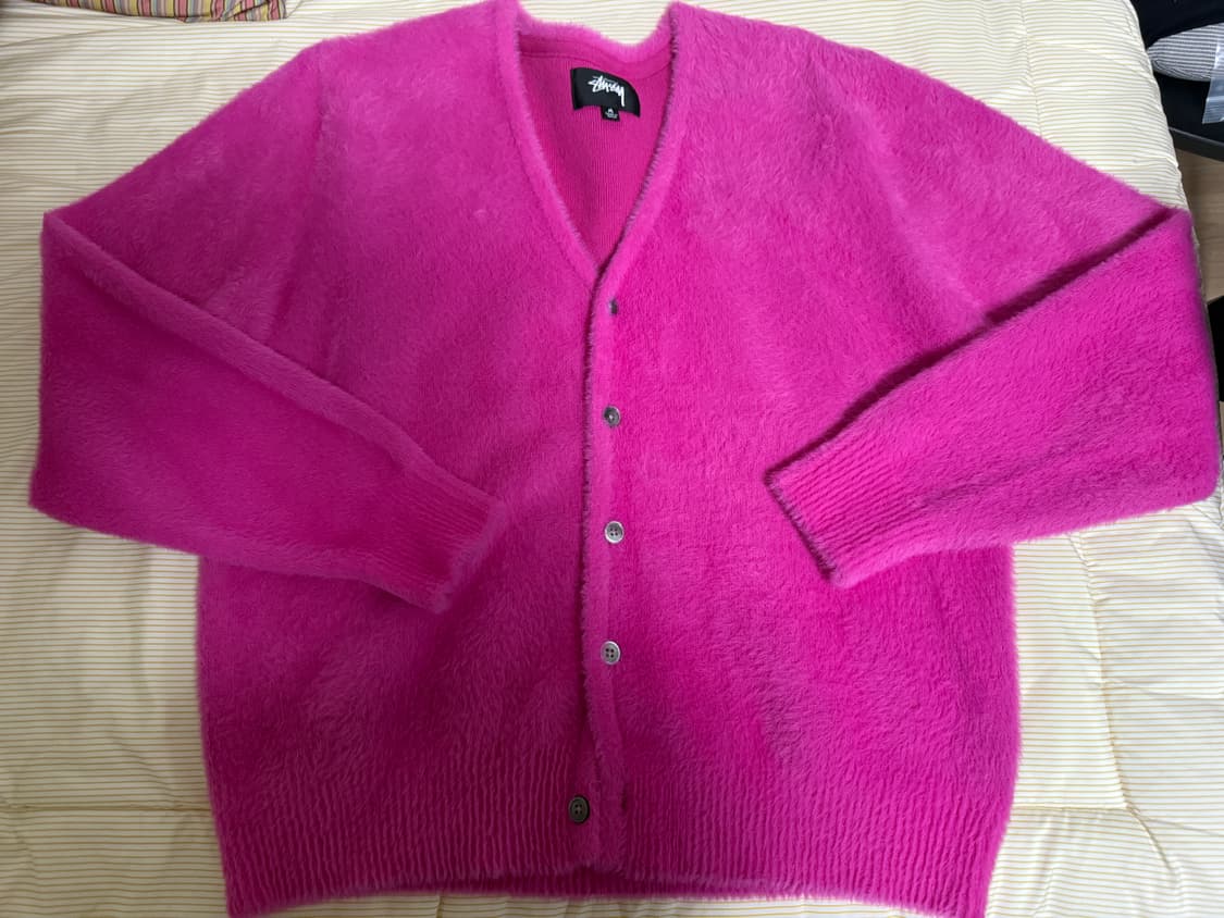 스투시 쉐기 가디건 푸시아 M 사이즈 상품이미지2