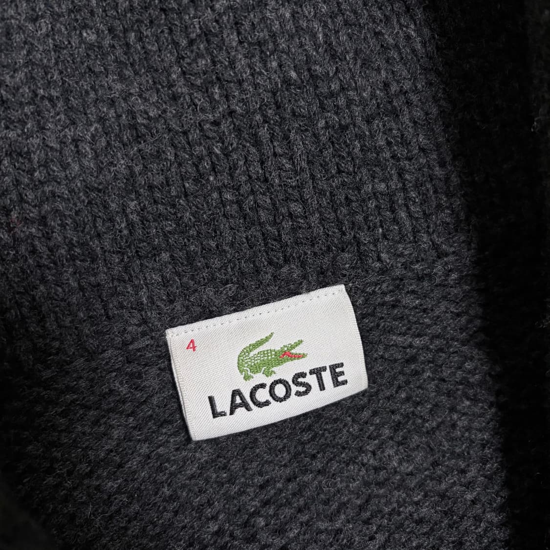 라코스테 숄카라 니트 가디건 상품이미지4