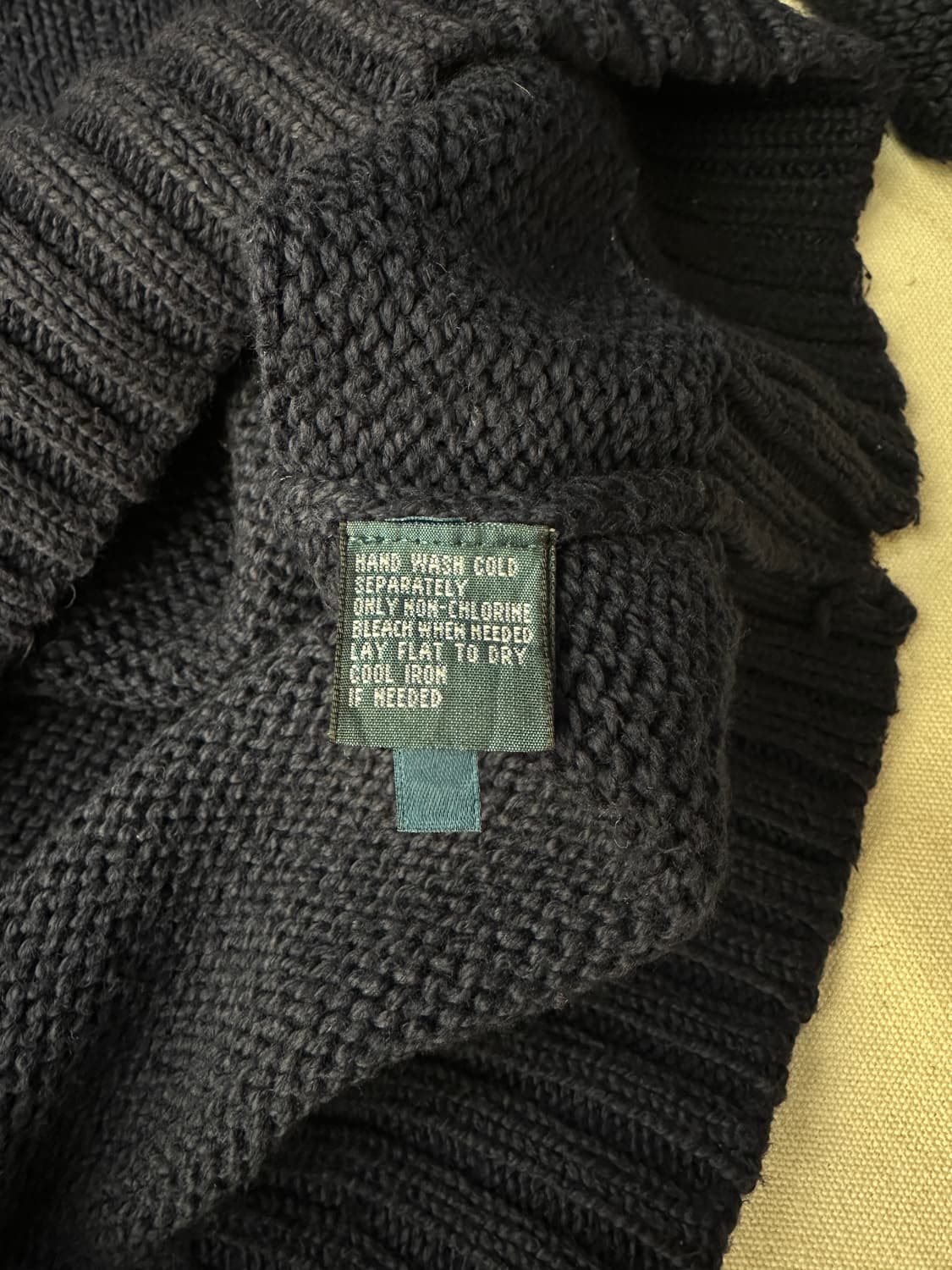 폴로 반집업 니트 네이비 L 상품이미지7