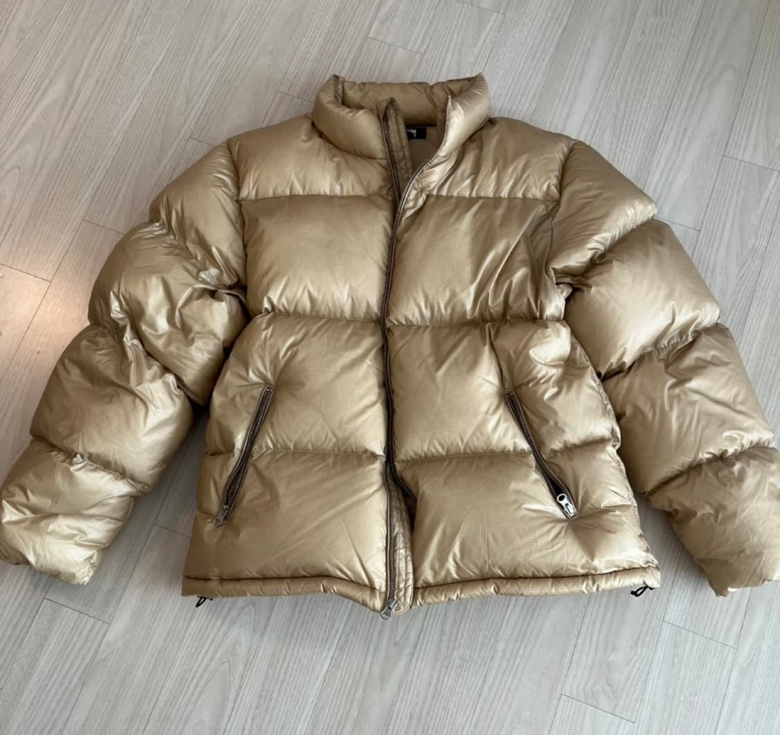 스투시 다운 퍼퍼 파라슈트 립스탑 코요테 L 상품이미지2