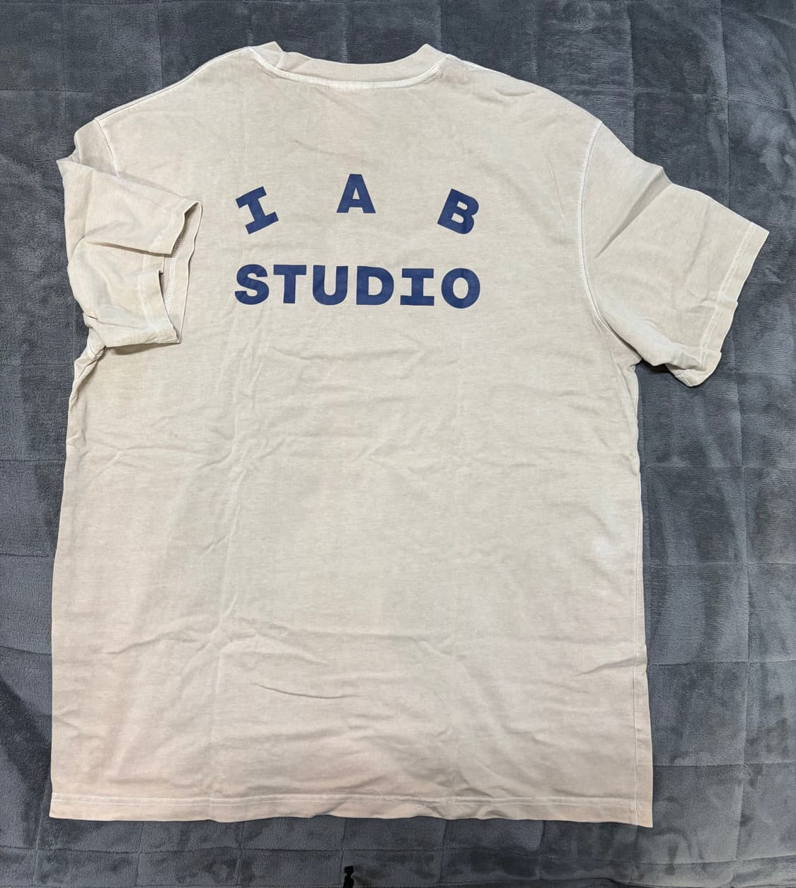 IAB 피그먼트 베이지 반팔티셔츠 XL 상품이미지2