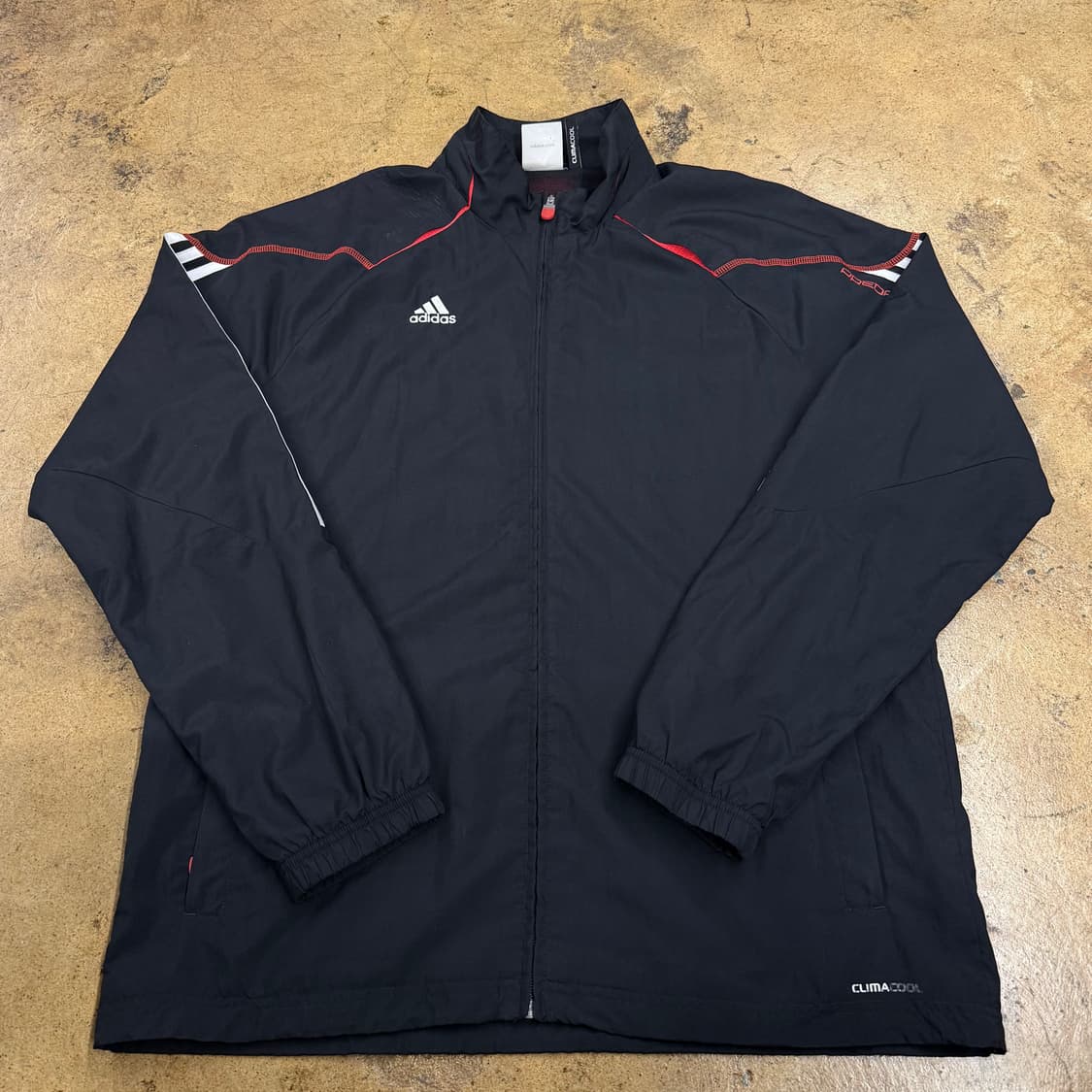 [정품/110] 아디다스 검정색 바람막이 자켓 b18 상품이미지2