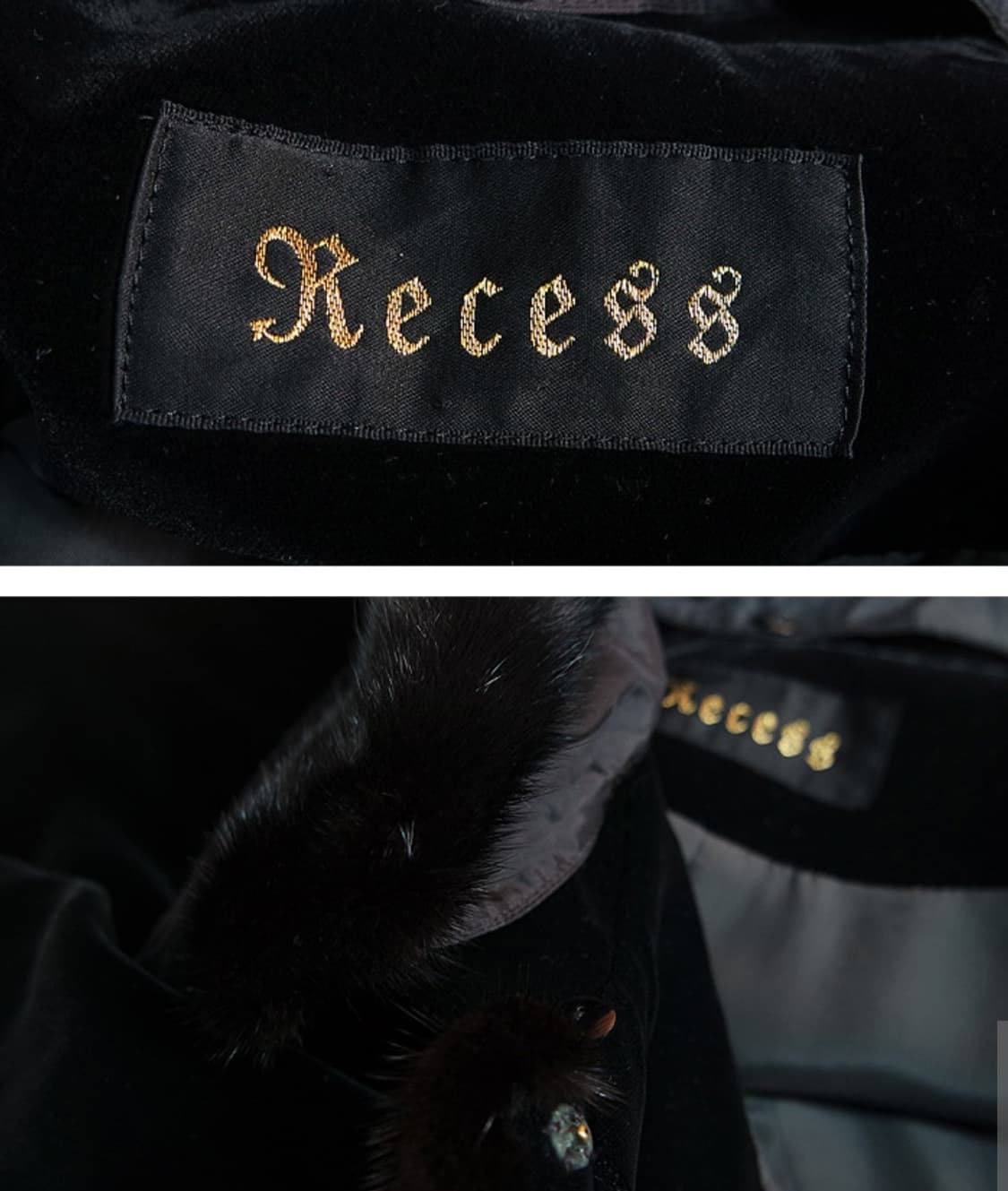 90's Racess  리얼 밍크 믹스 벨벳 판초 망토 상품이미지9